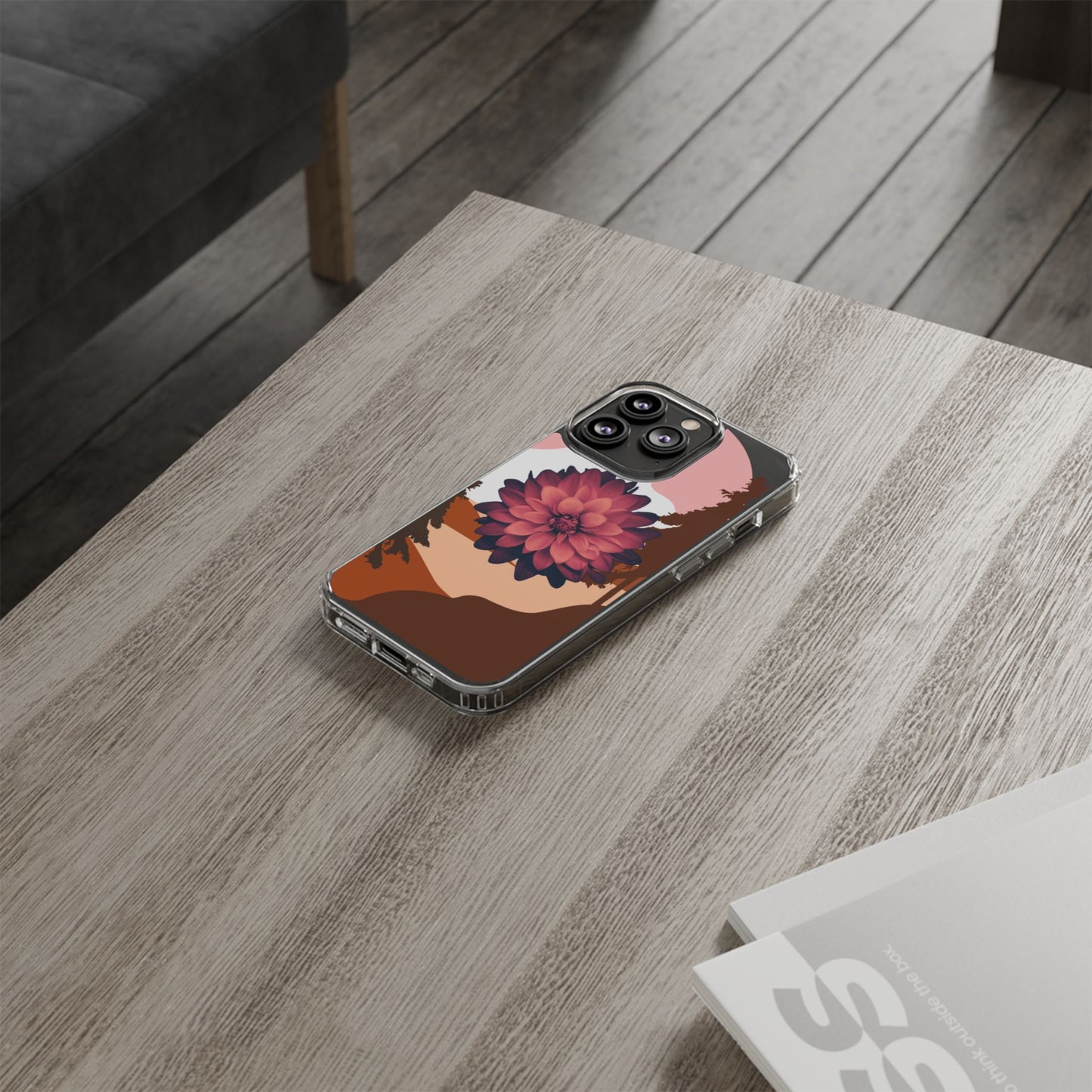 Floral Phone Case - Clear Protective Case with Flower Design