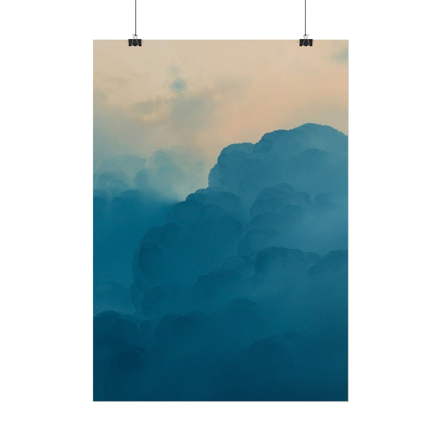 Tranquil Cloudscape Rolled Poster - Perfect for Home Décor and Relaxation