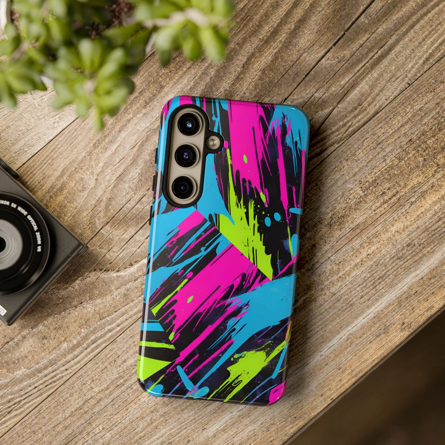 Vibrant Phone Case - Tough Cases with Bold Color Burst Design