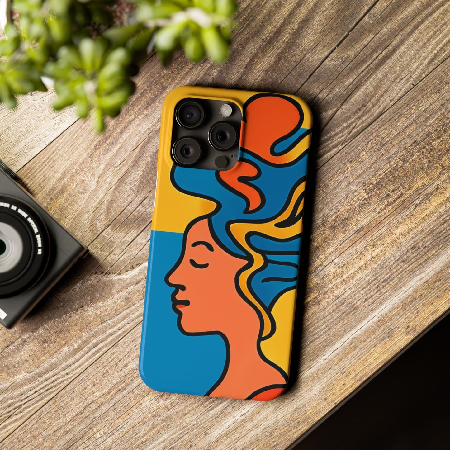 Stylish Slim Phone Cases with Colorful Abstract Design