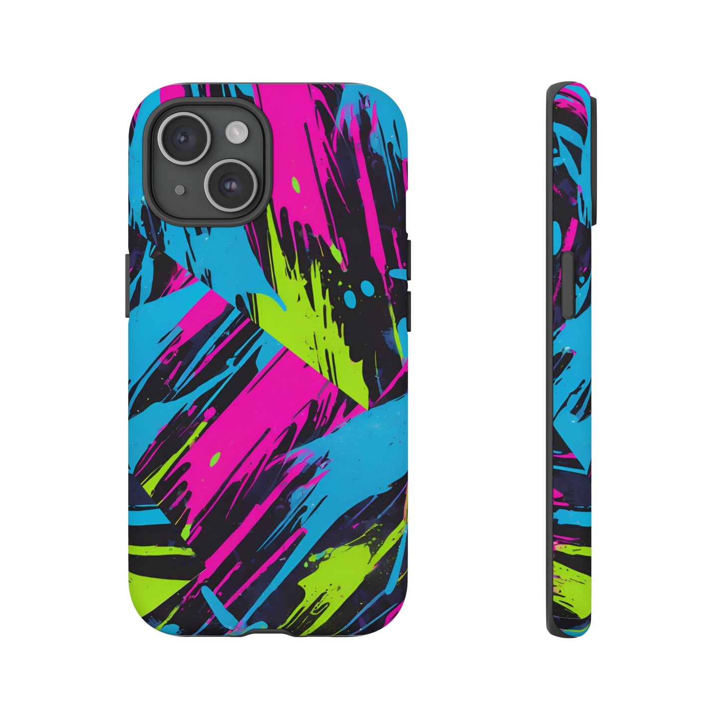 Vibrant Phone Case - Tough Cases with Bold Color Burst Design