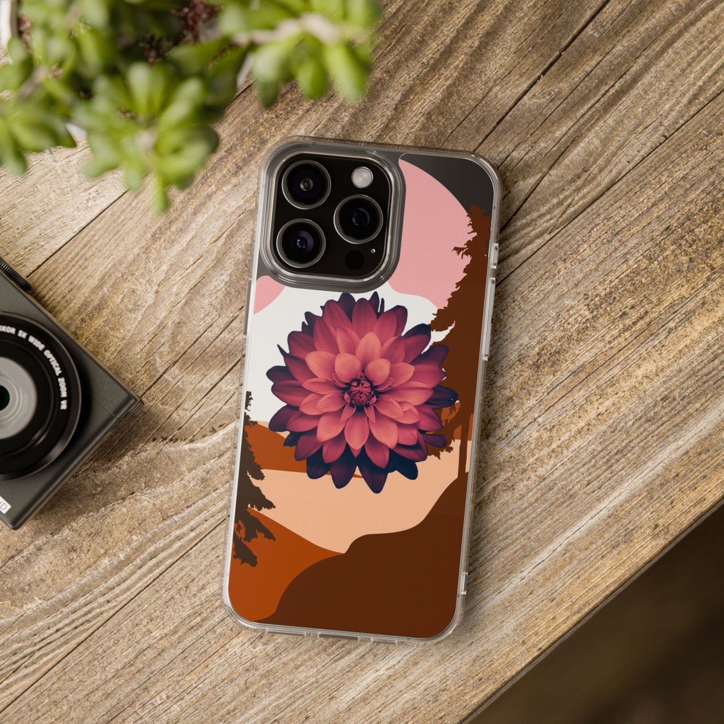 Floral Phone Case - Clear Protective Case with Flower Design