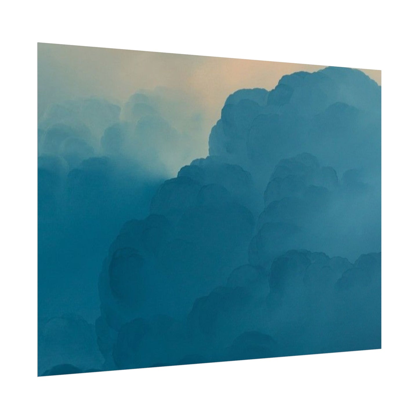 Tranquil Cloudscape Rolled Poster - Perfect for Home Décor and Relaxation