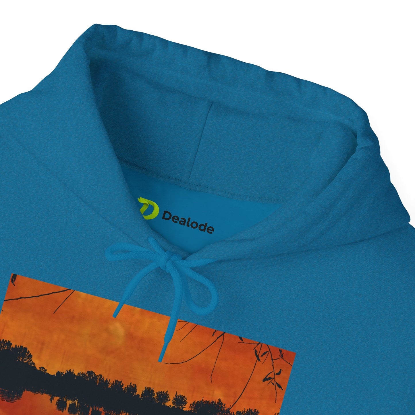 Sunset Reflection Hoodie - Cozy Unisex Heavy Blend™ Sweatshirt with Vibrant Nature Design