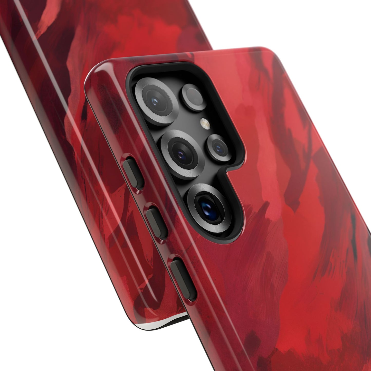 Bold Red Abstract Phone Case - Stylish Protection for Your Phone