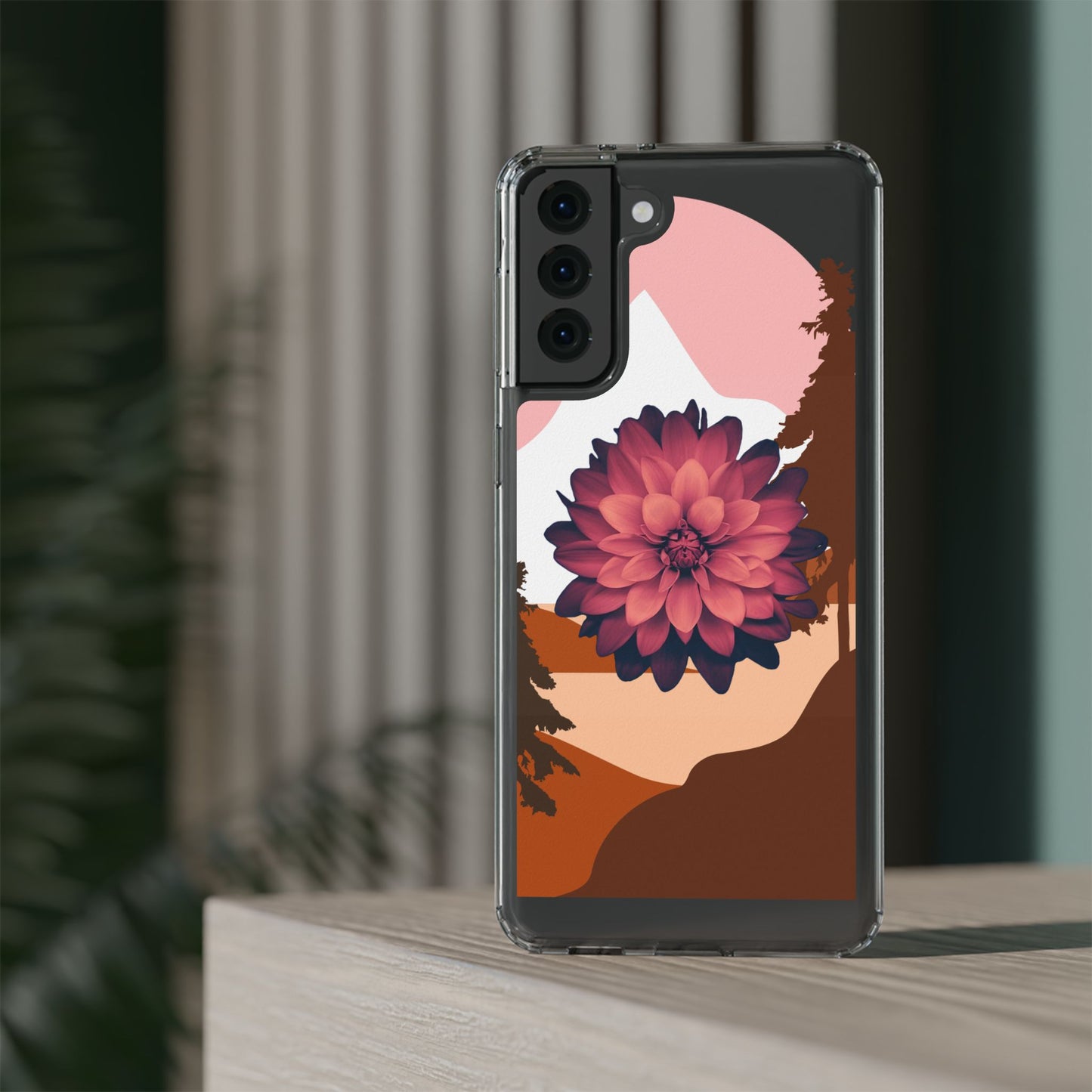 Floral Phone Case - Clear Protective Case with Flower Design