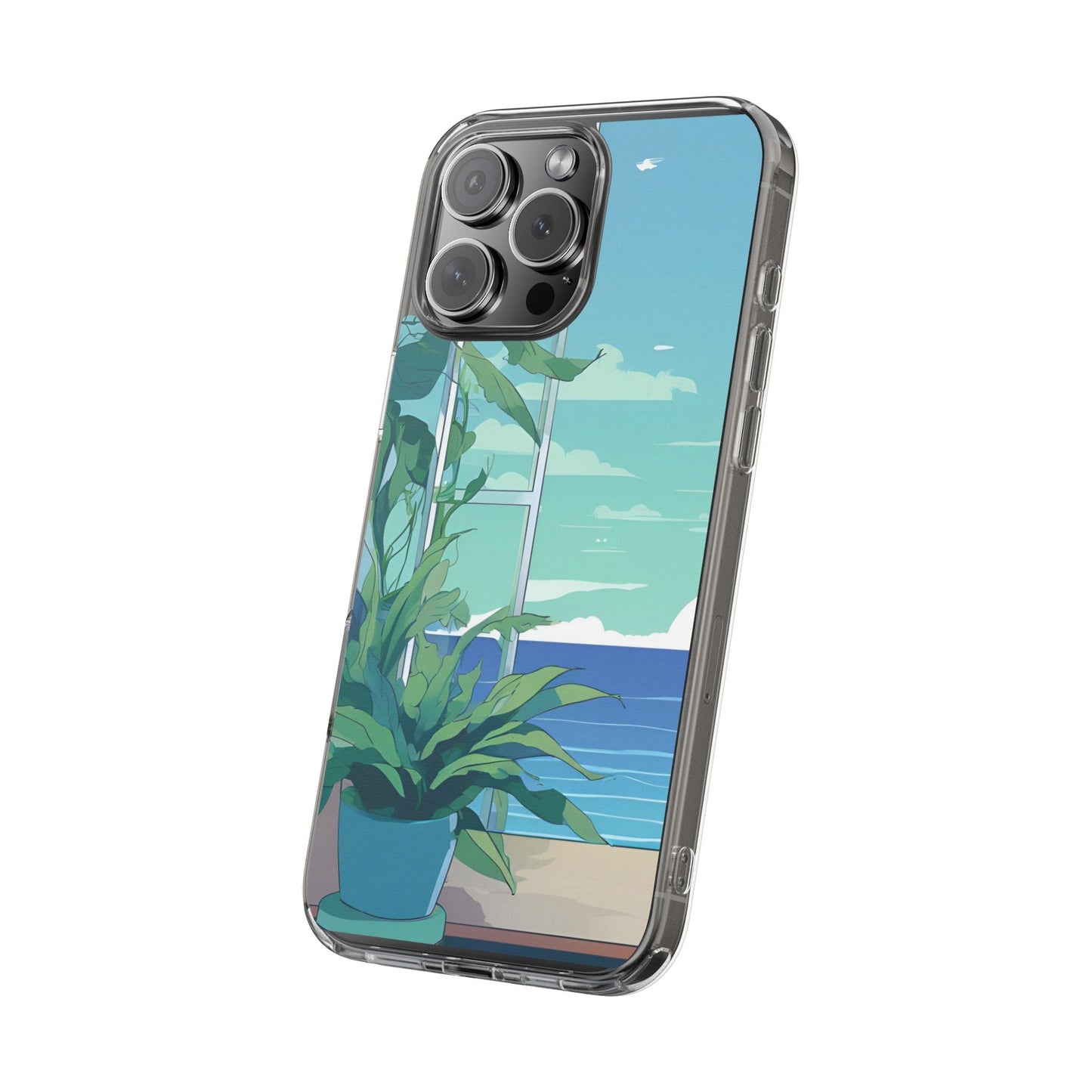 Tropical Ocean Clear Phone Case - Perfect Gift for Nature Lovers