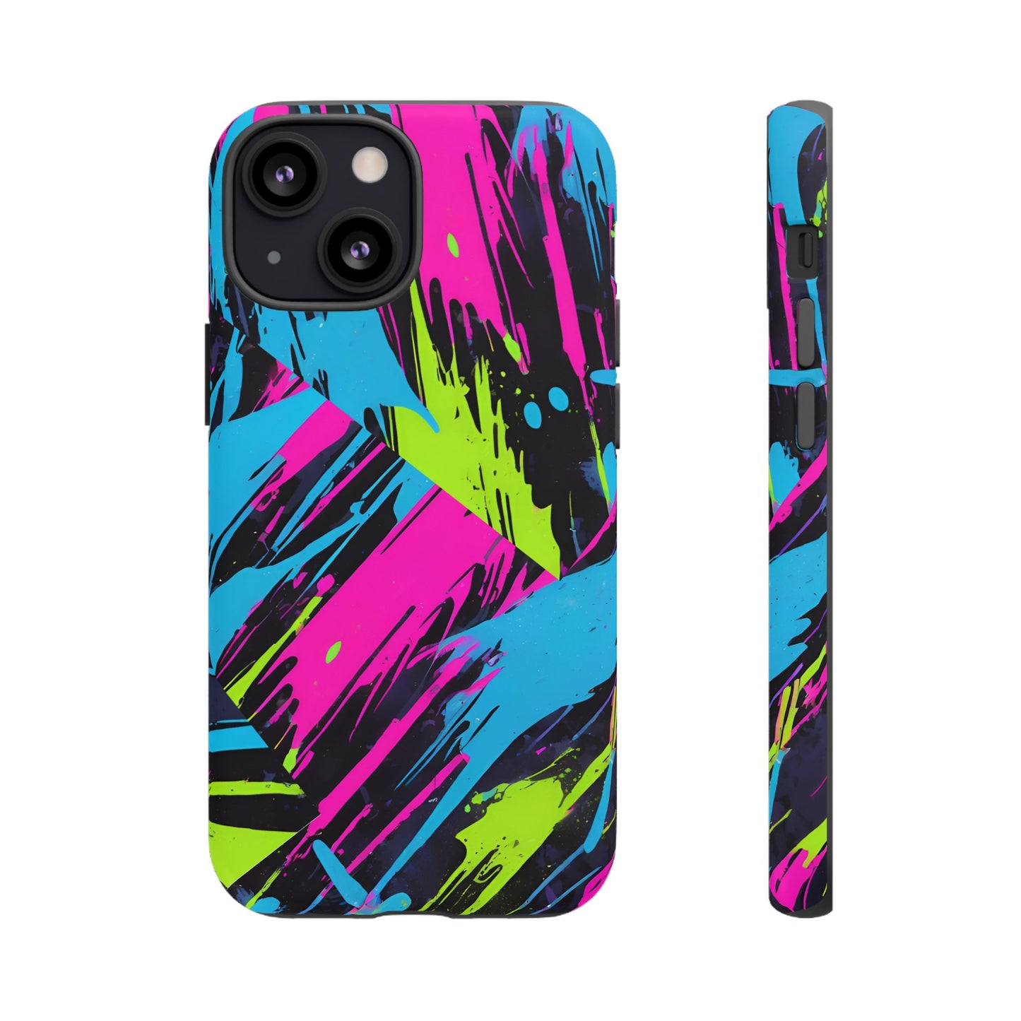 Vibrant Phone Case - Tough Cases with Bold Color Burst Design
