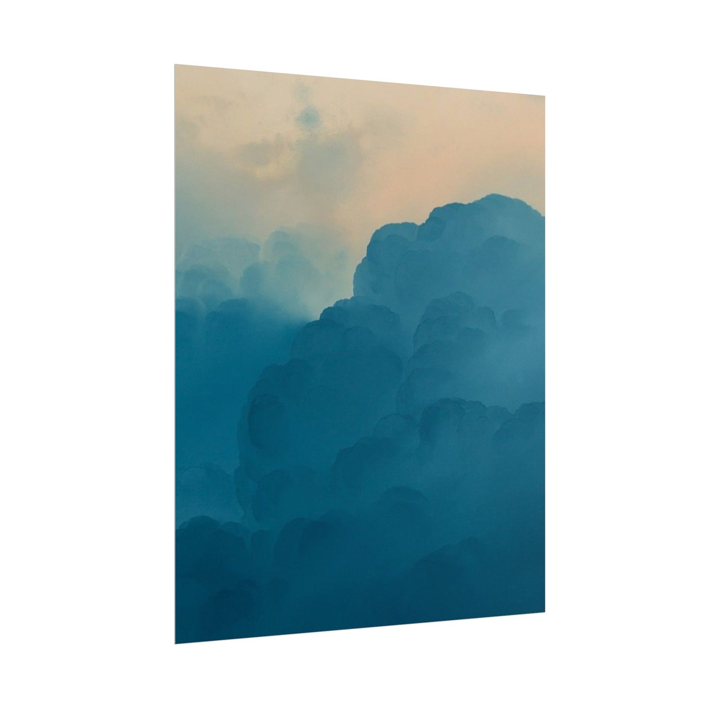 Tranquil Cloudscape Rolled Poster - Perfect for Home Décor and Relaxation