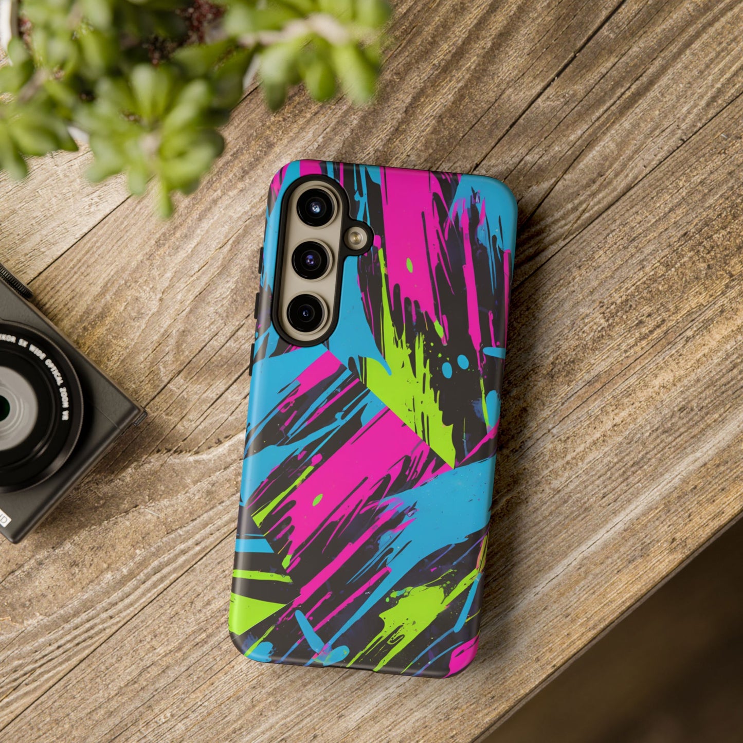 Vibrant Phone Case - Tough Cases with Bold Color Burst Design