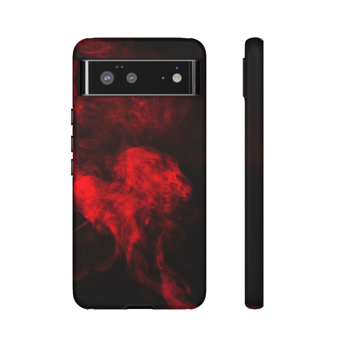 Bold Red Smoke Phone Case – Tough Cases for Protection and Style