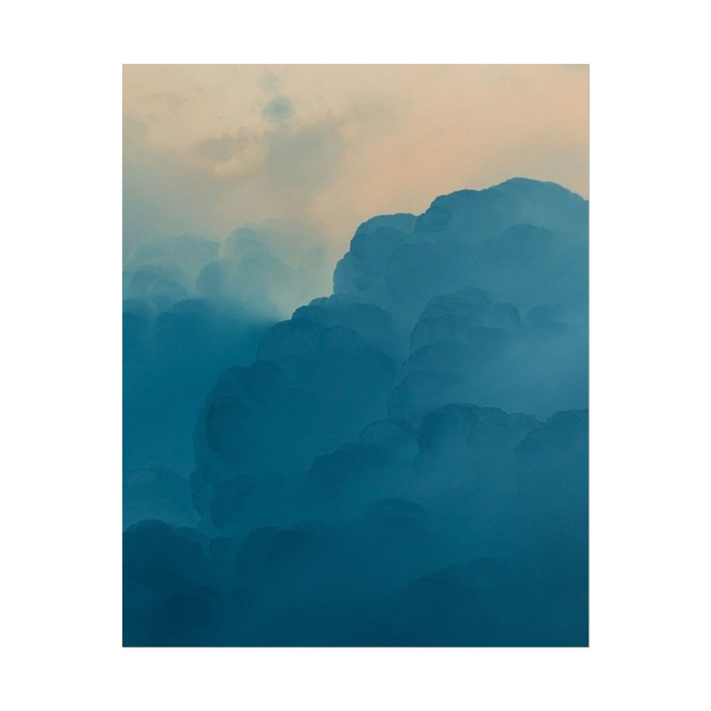 Tranquil Cloudscape Rolled Poster - Perfect for Home Décor and Relaxation