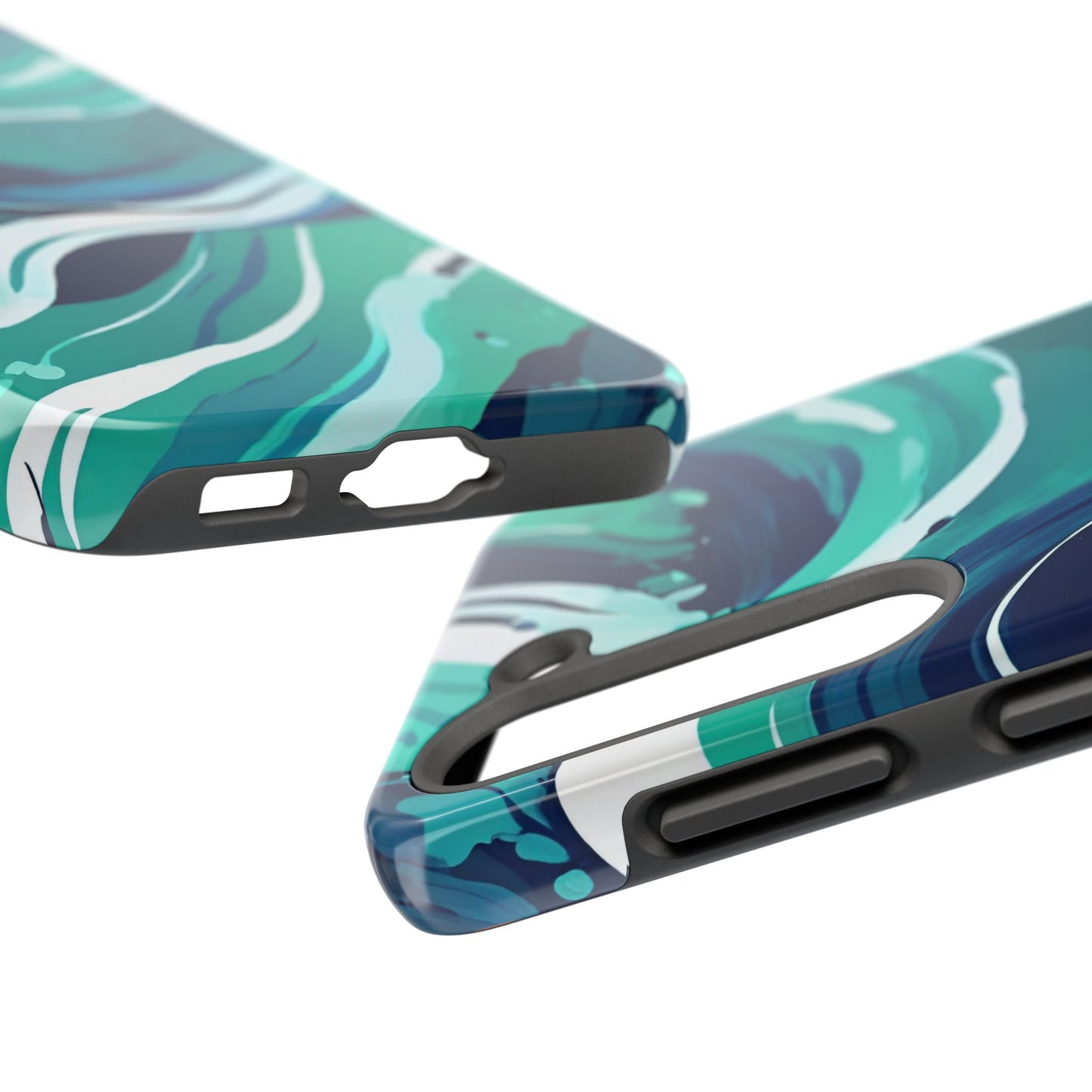 Ocean Wave Tough Phone Case - Durable Protection