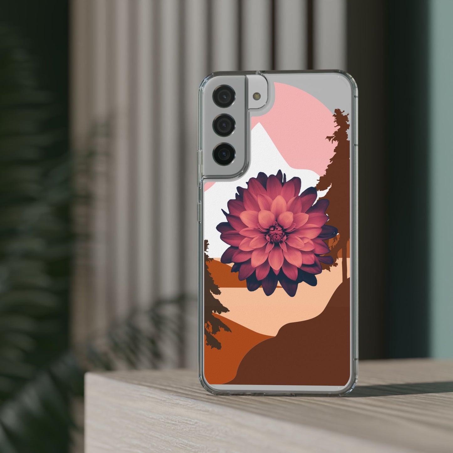 Floral Phone Case - Clear Protective Case with Flower Design