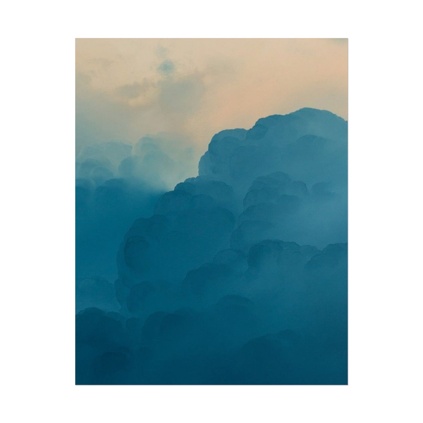 Tranquil Cloudscape Rolled Poster - Perfect for Home Décor and Relaxation
