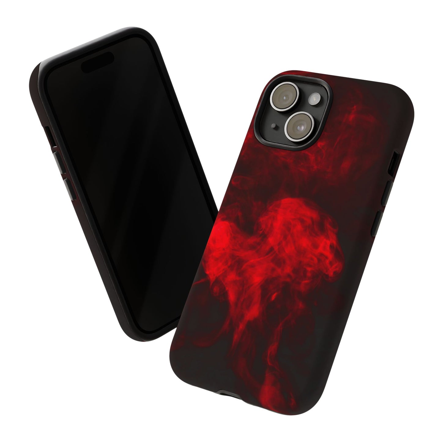 Bold Red Smoke Phone Case – Tough Cases for Protection and Style