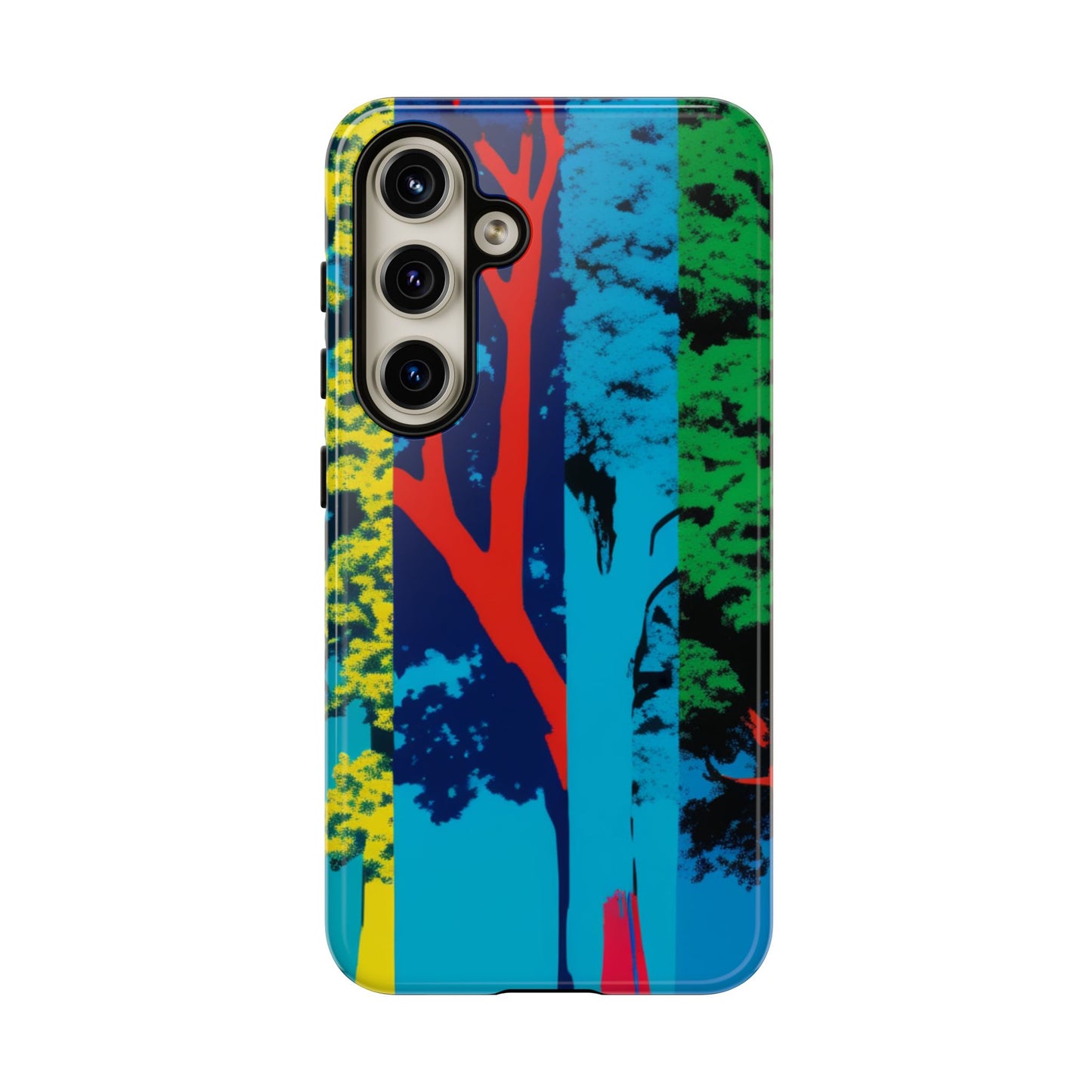 Phone Case - Colorful Forest Design Tough Case