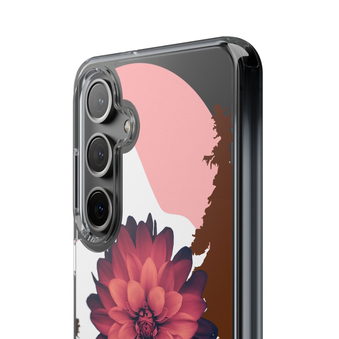 Floral Phone Case - Clear Protective Case with Flower Design