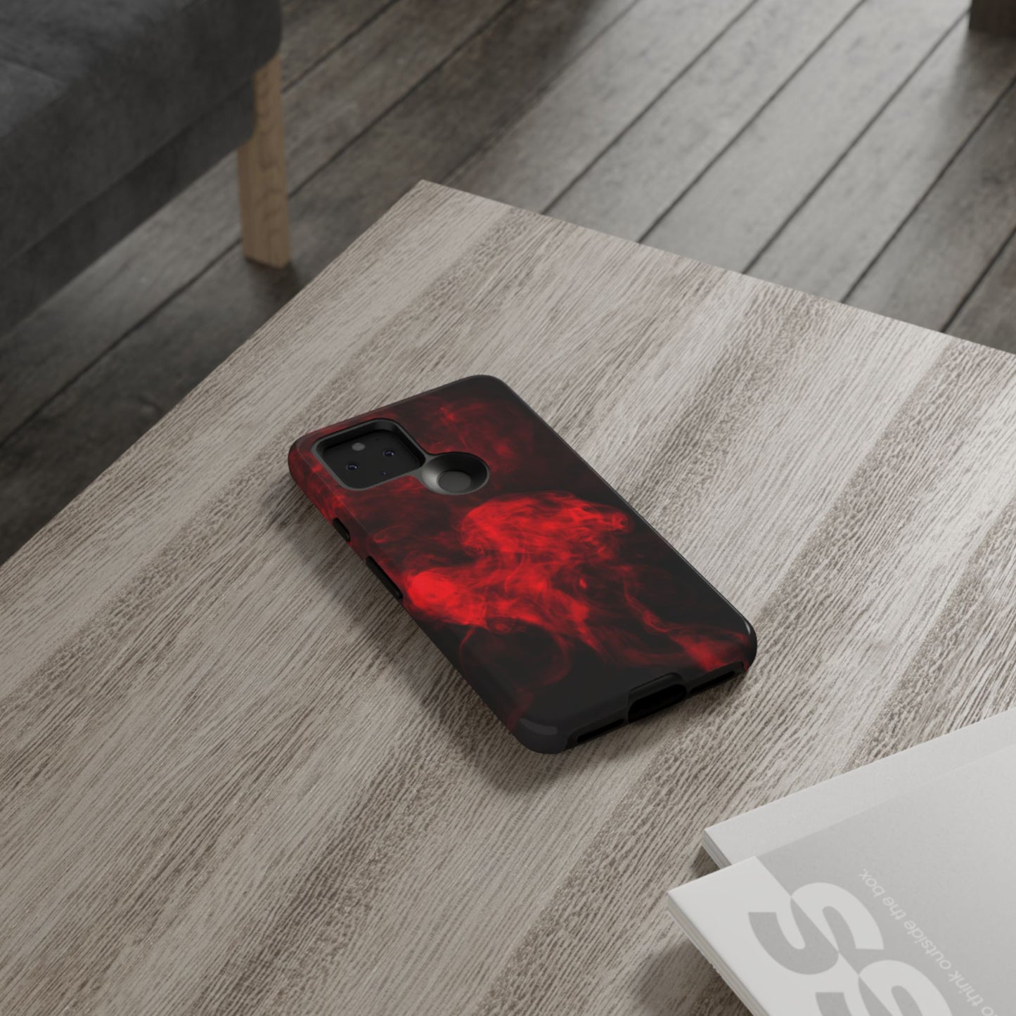 Bold Red Smoke Phone Case – Tough Cases for Protection and Style