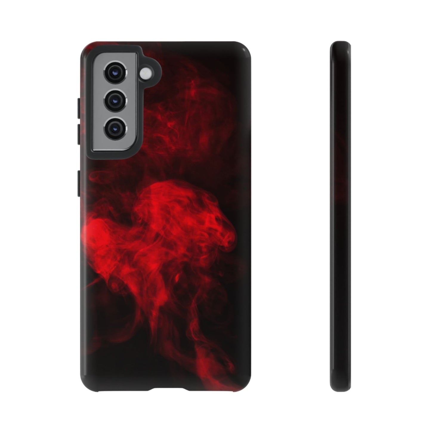 Bold Red Smoke Phone Case – Tough Cases for Protection and Style