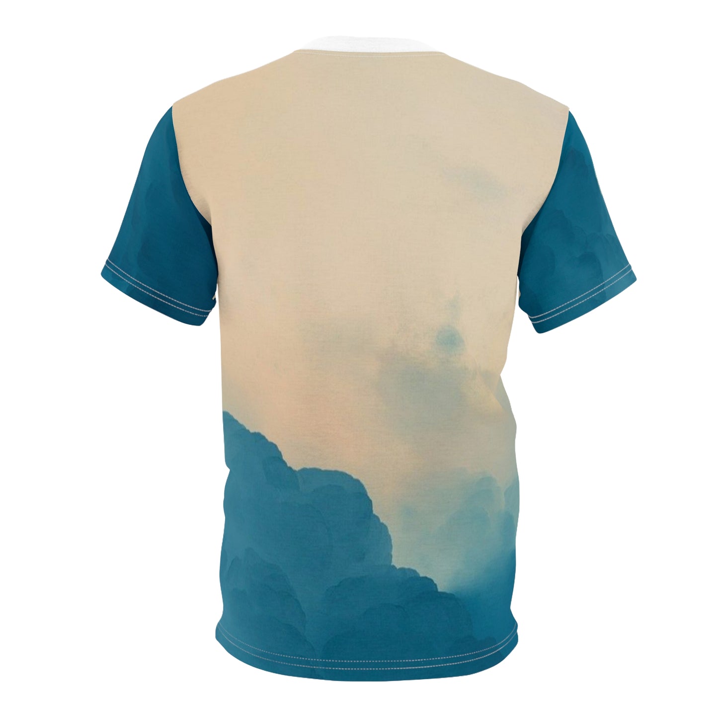 Sky-Inspired Unisex Cut & Sew Tee – Cloudy Aesthetic T-Shirt for Nature Lovers