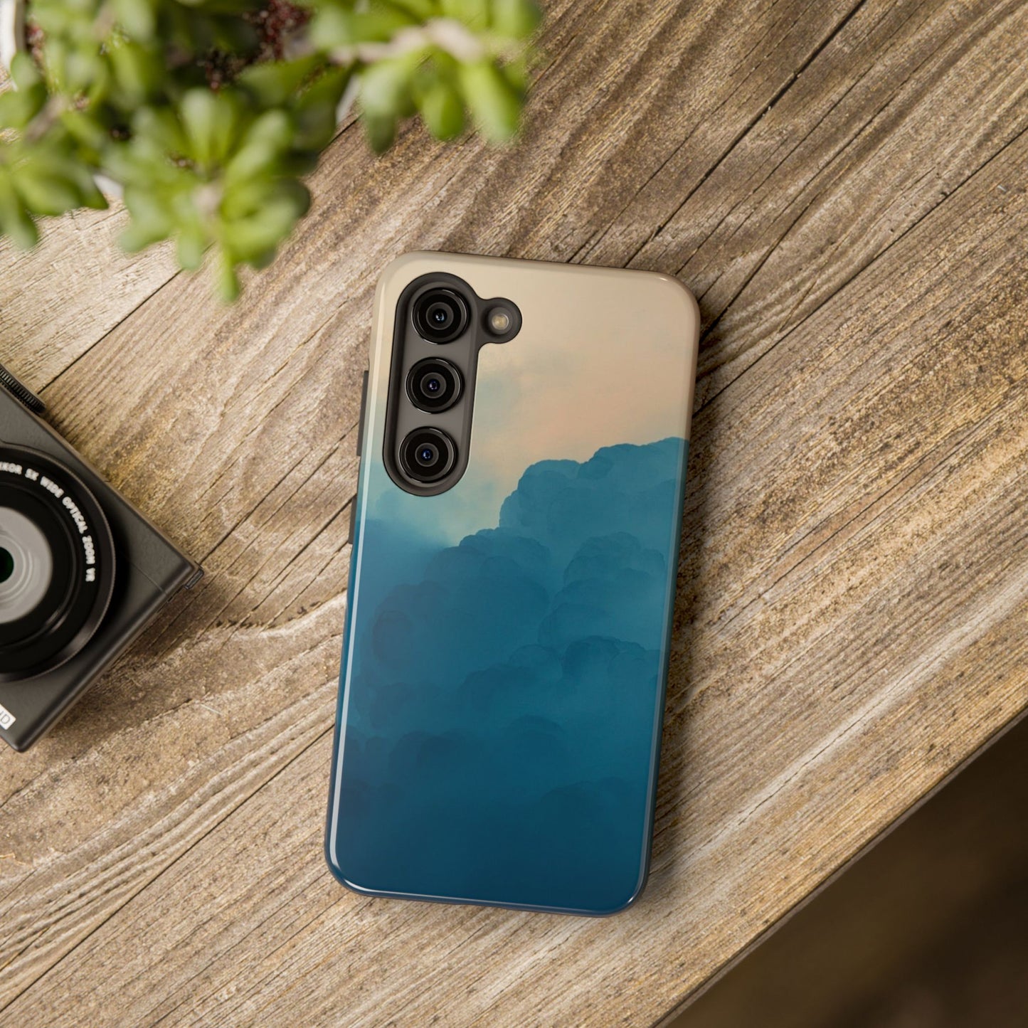 Serene Cloud Tough Phone Case - Durable Protection with Soothing Aesthetic