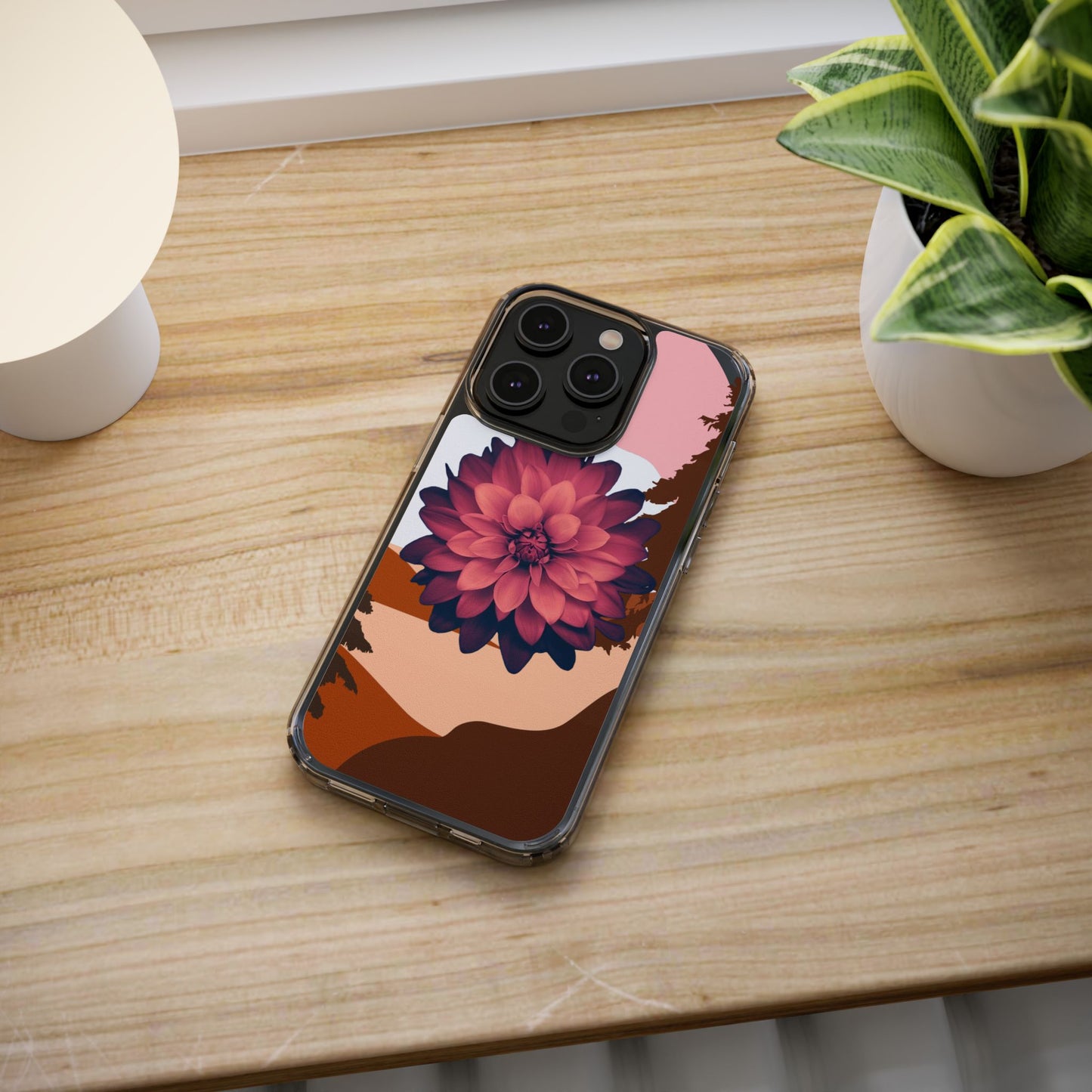Floral Phone Case - Clear Protective Case with Flower Design