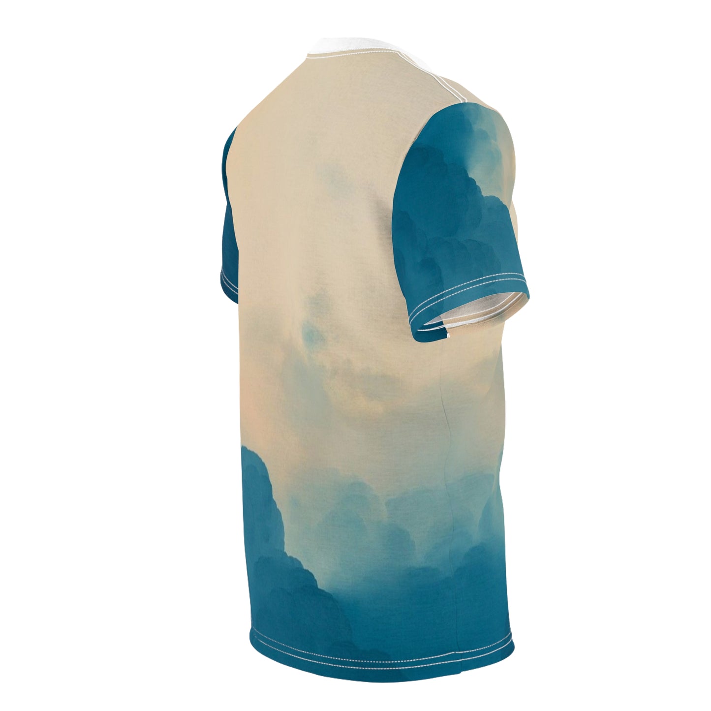 Sky-Inspired Unisex Cut & Sew Tee – Cloudy Aesthetic T-Shirt for Nature Lovers