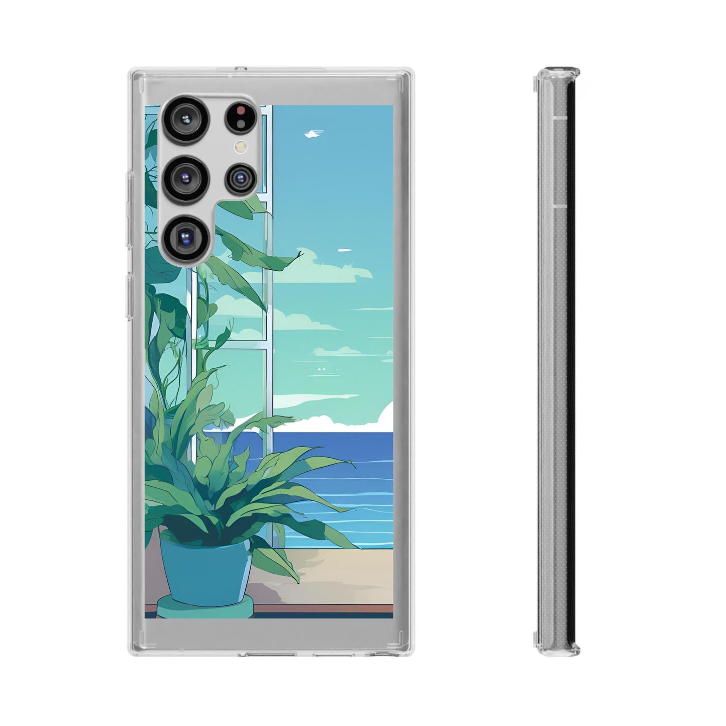 Tropical Ocean Clear Phone Case - Perfect Gift for Nature Lovers