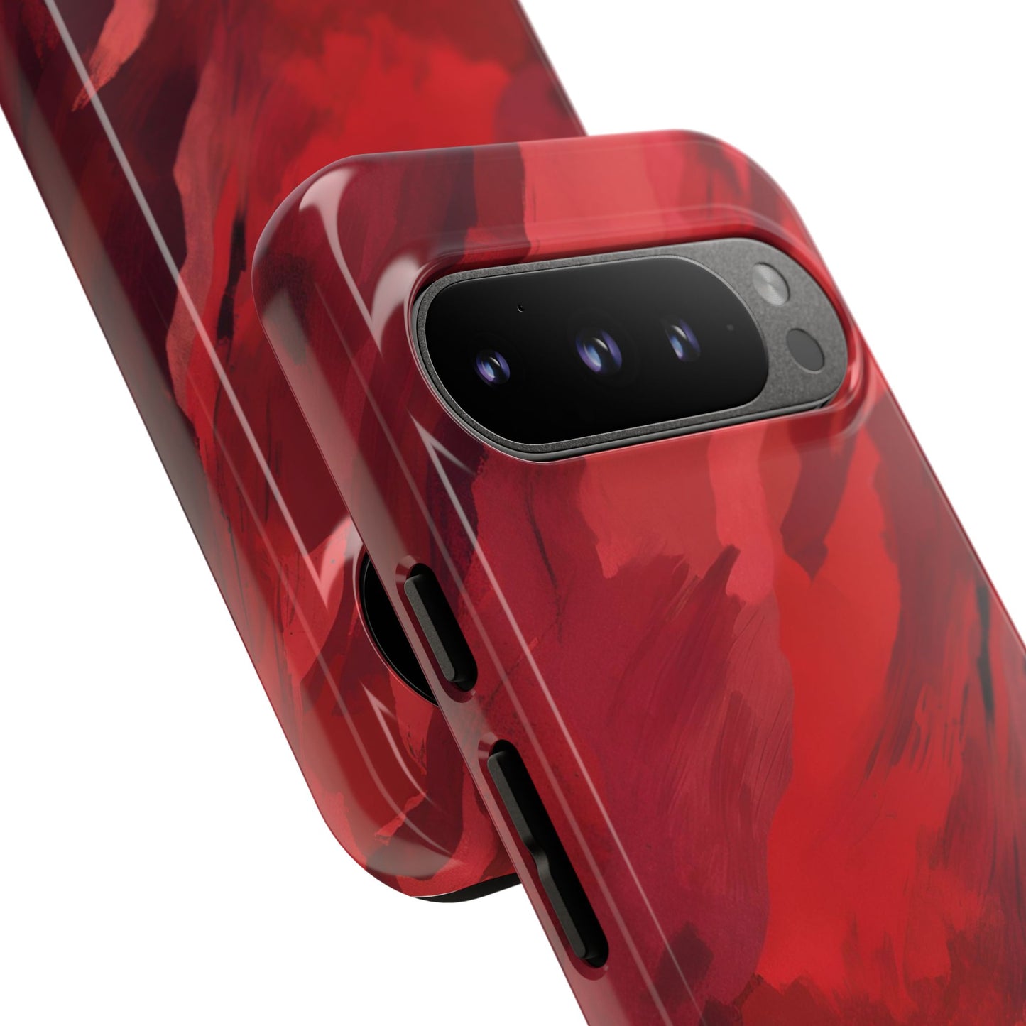 Bold Red Abstract Phone Case - Stylish Protection for Your Phone
