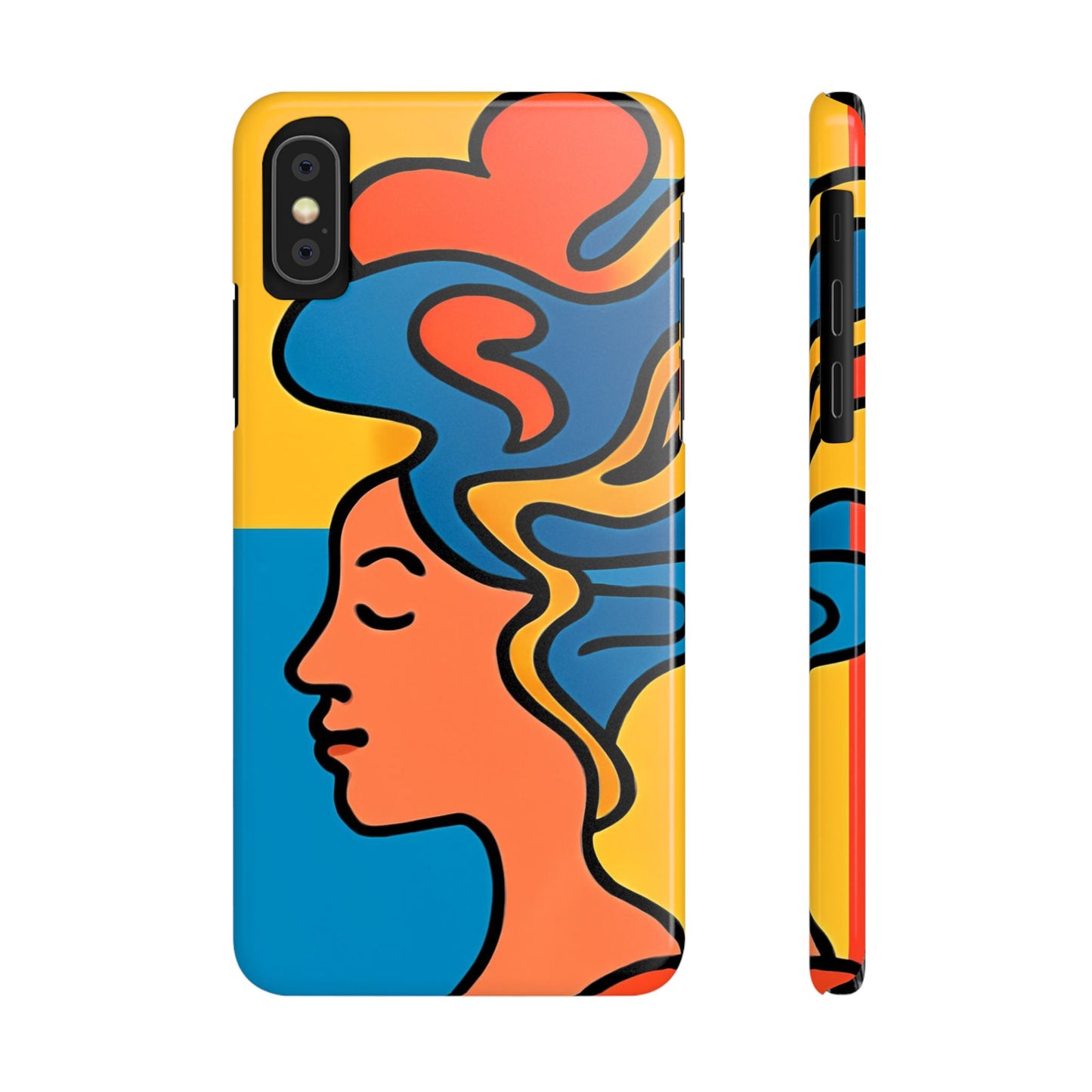 Stylish Slim Phone Cases with Colorful Abstract Design