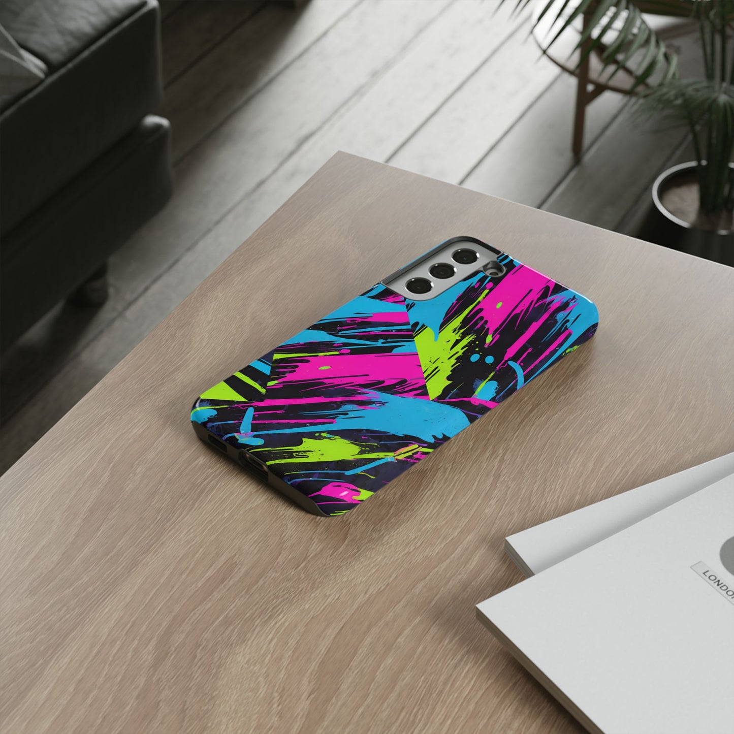 Vibrant Phone Case - Tough Cases with Bold Color Burst Design
