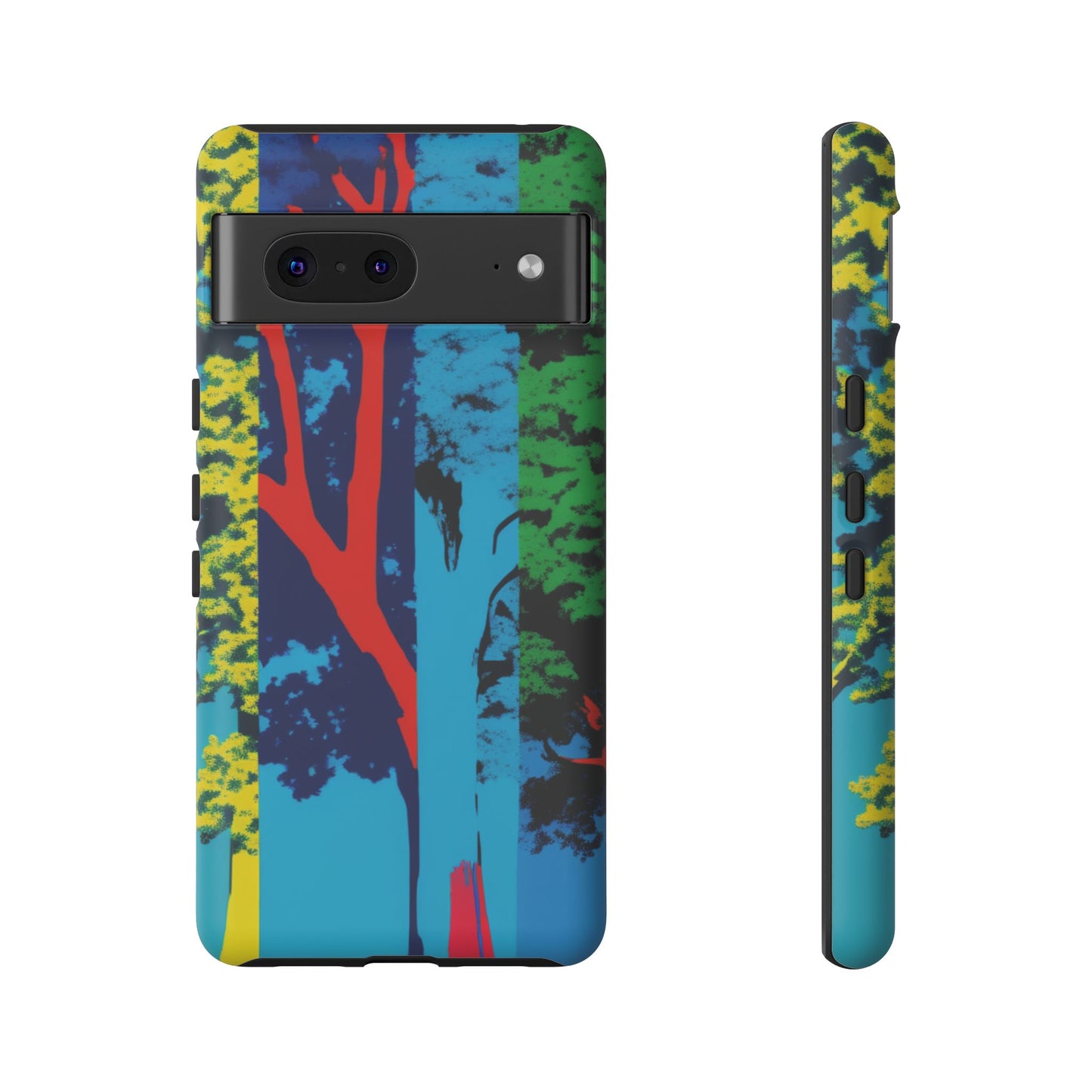 Phone Case - Colorful Forest Design Tough Case