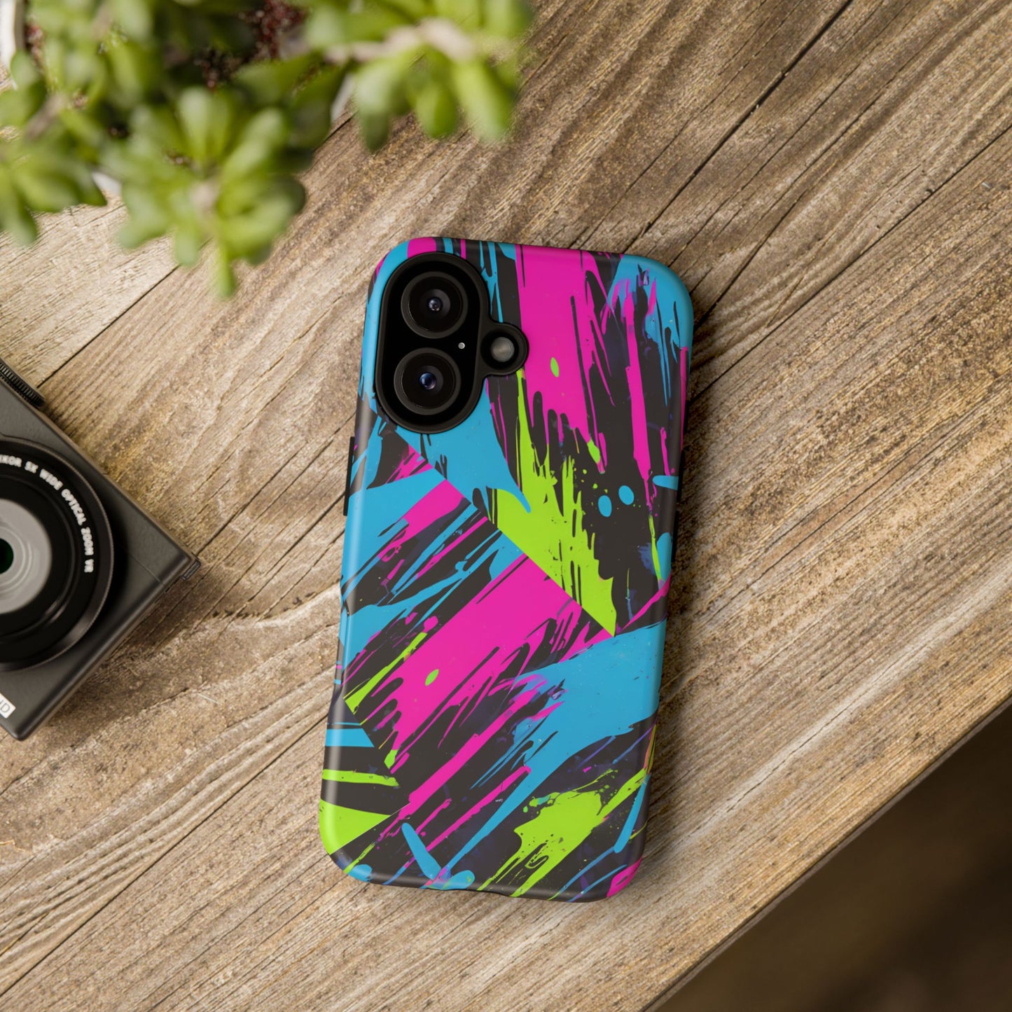 Vibrant Phone Case - Tough Cases with Bold Color Burst Design
