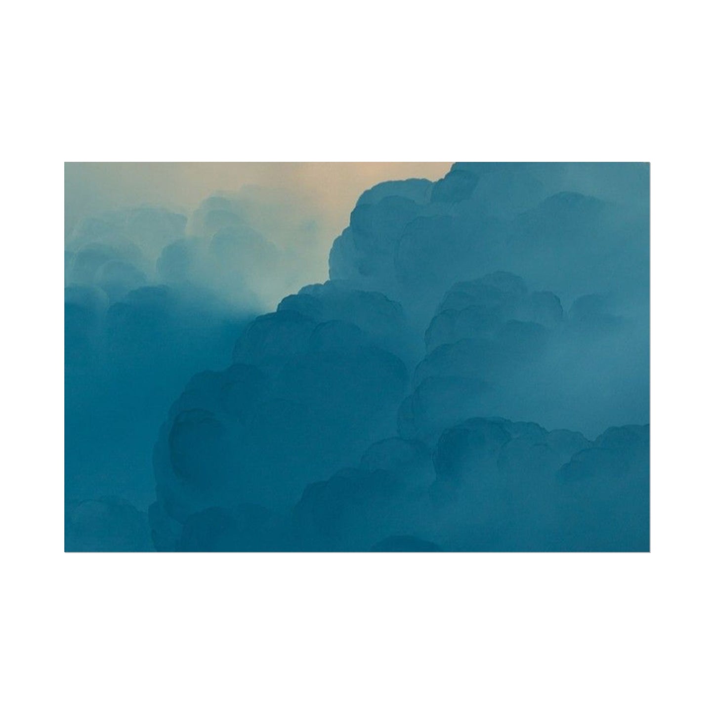 Tranquil Cloudscape Rolled Poster - Perfect for Home Décor and Relaxation