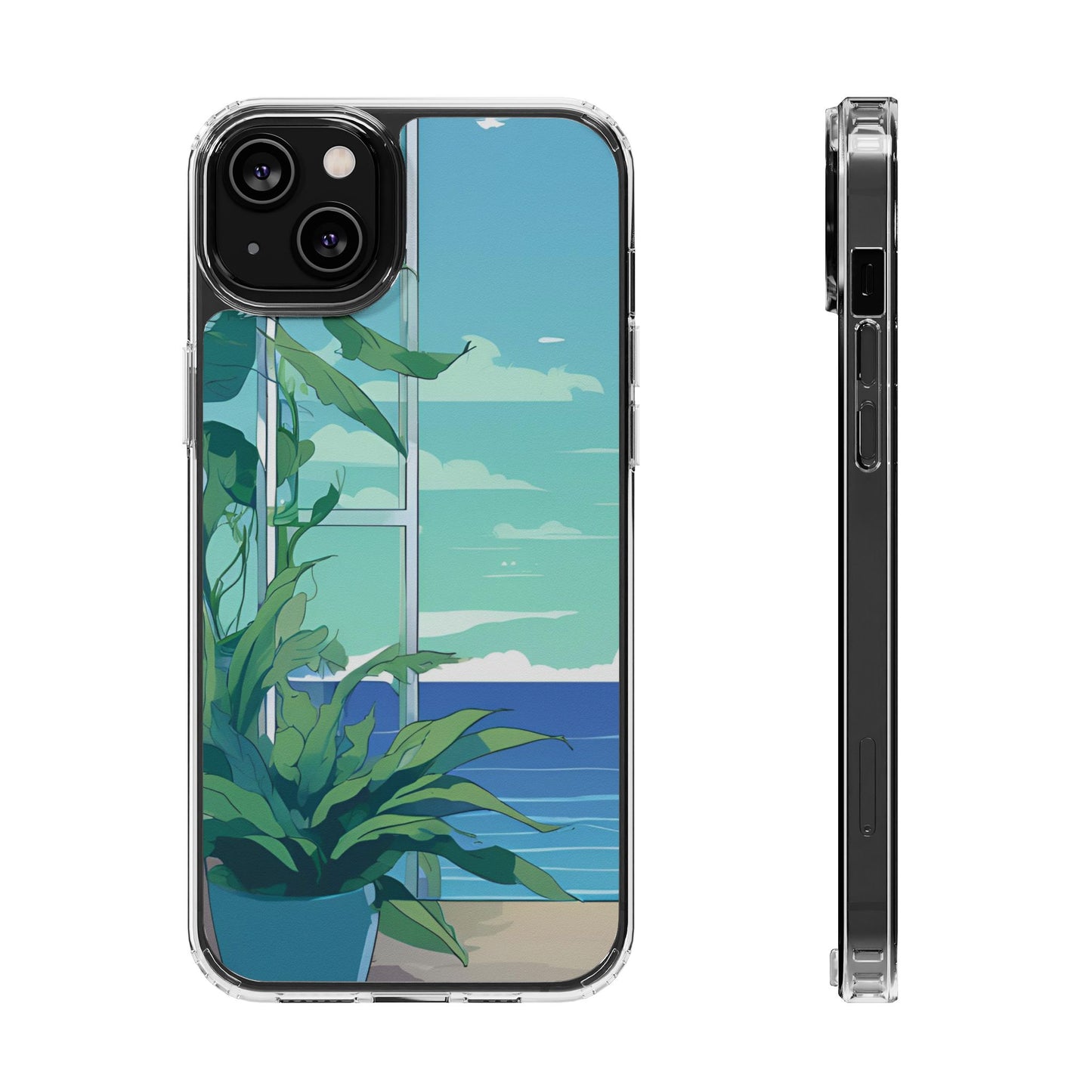 Tropical Ocean Clear Phone Case - Perfect Gift for Nature Lovers