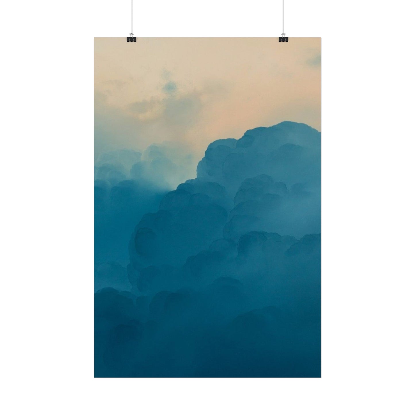 Tranquil Cloudscape Rolled Poster - Perfect for Home Décor and Relaxation