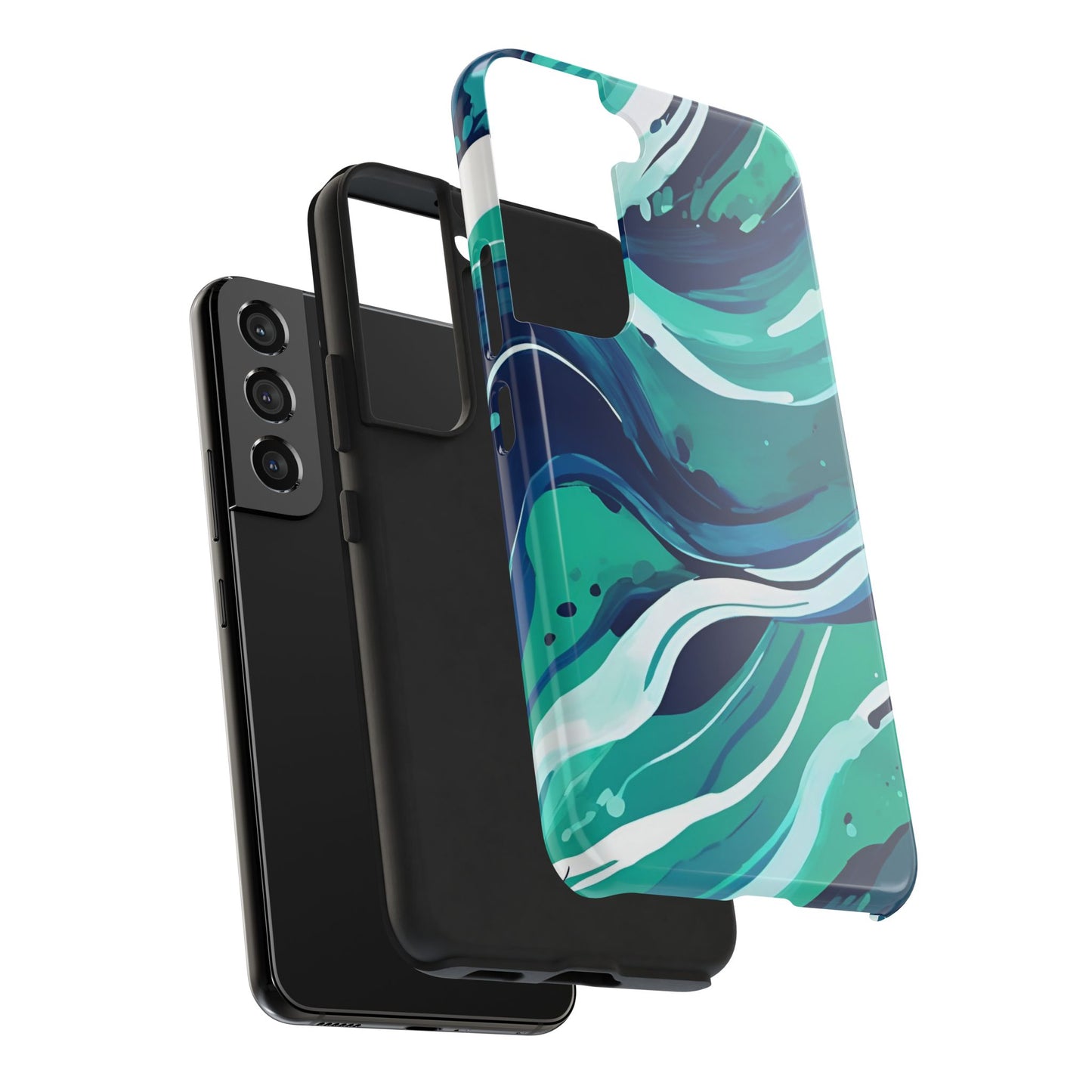 Ocean Wave Tough Phone Case - Durable Protection