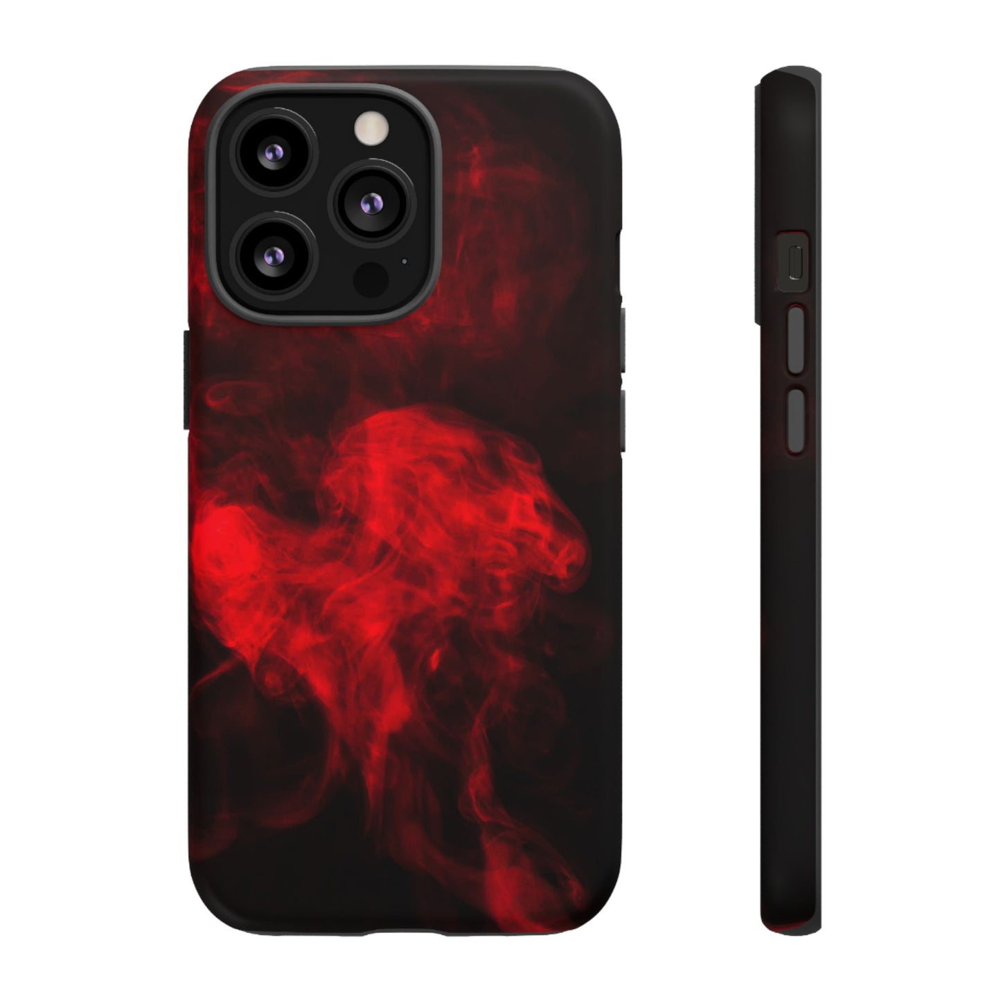 Bold Red Smoke Phone Case – Tough Cases for Protection and Style