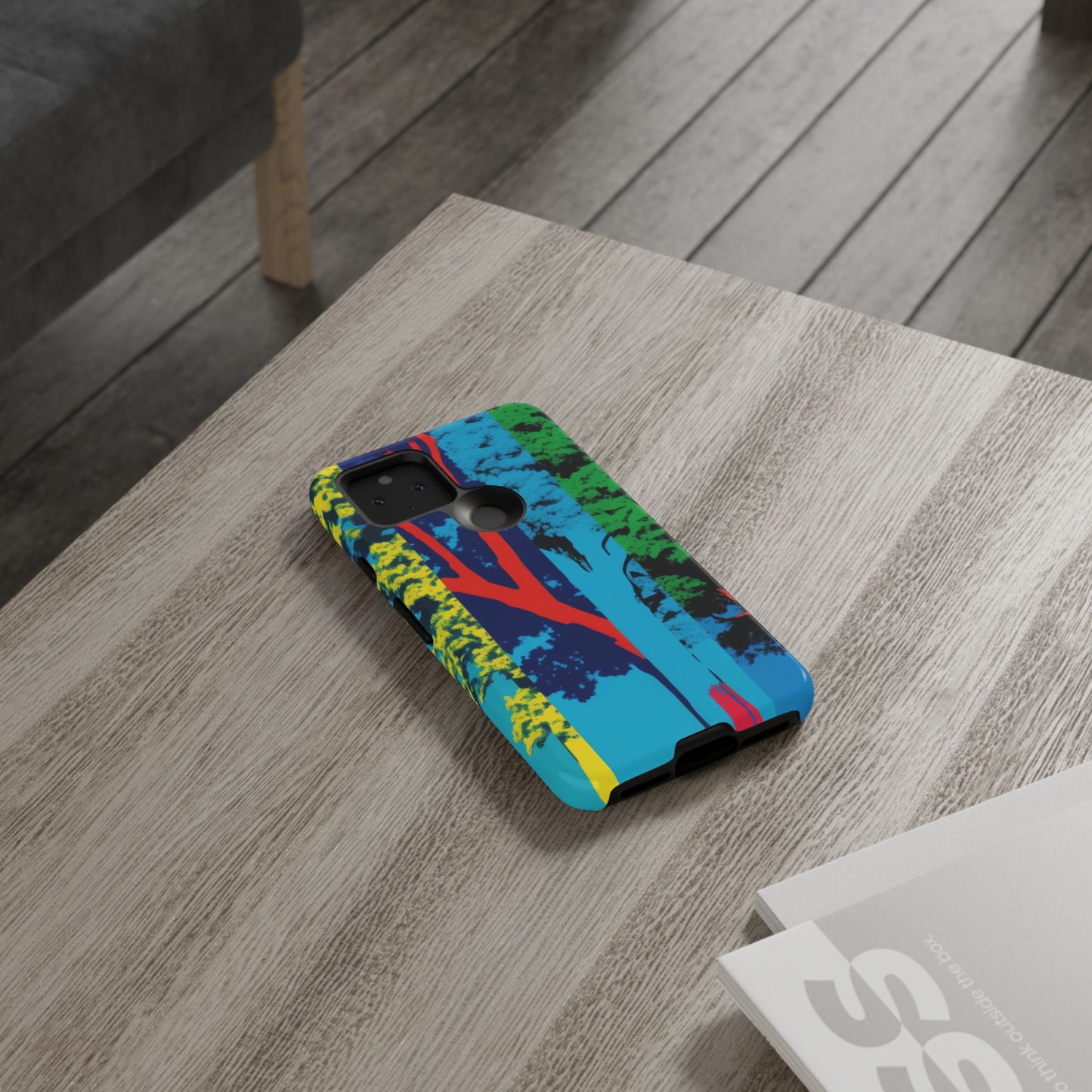 Phone Case - Colorful Forest Design Tough Case