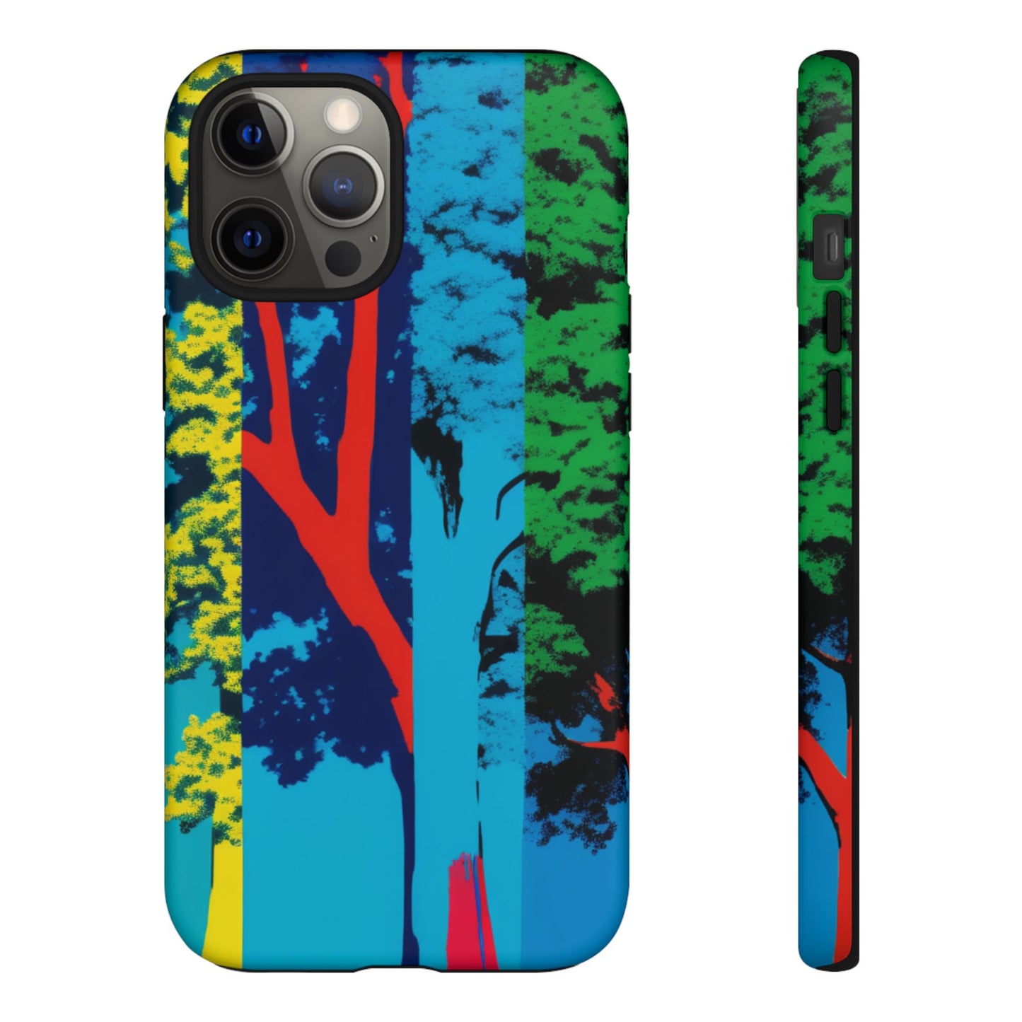 Phone Case - Colorful Forest Design Tough Case