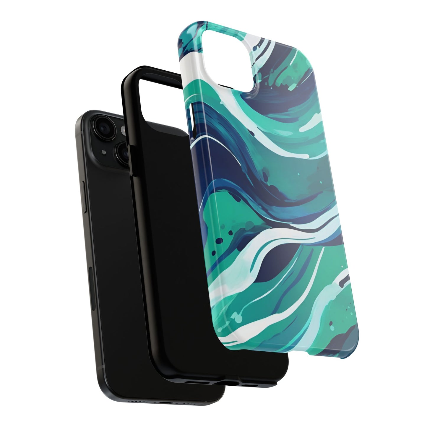 Ocean Wave Tough Phone Case - Durable Protection