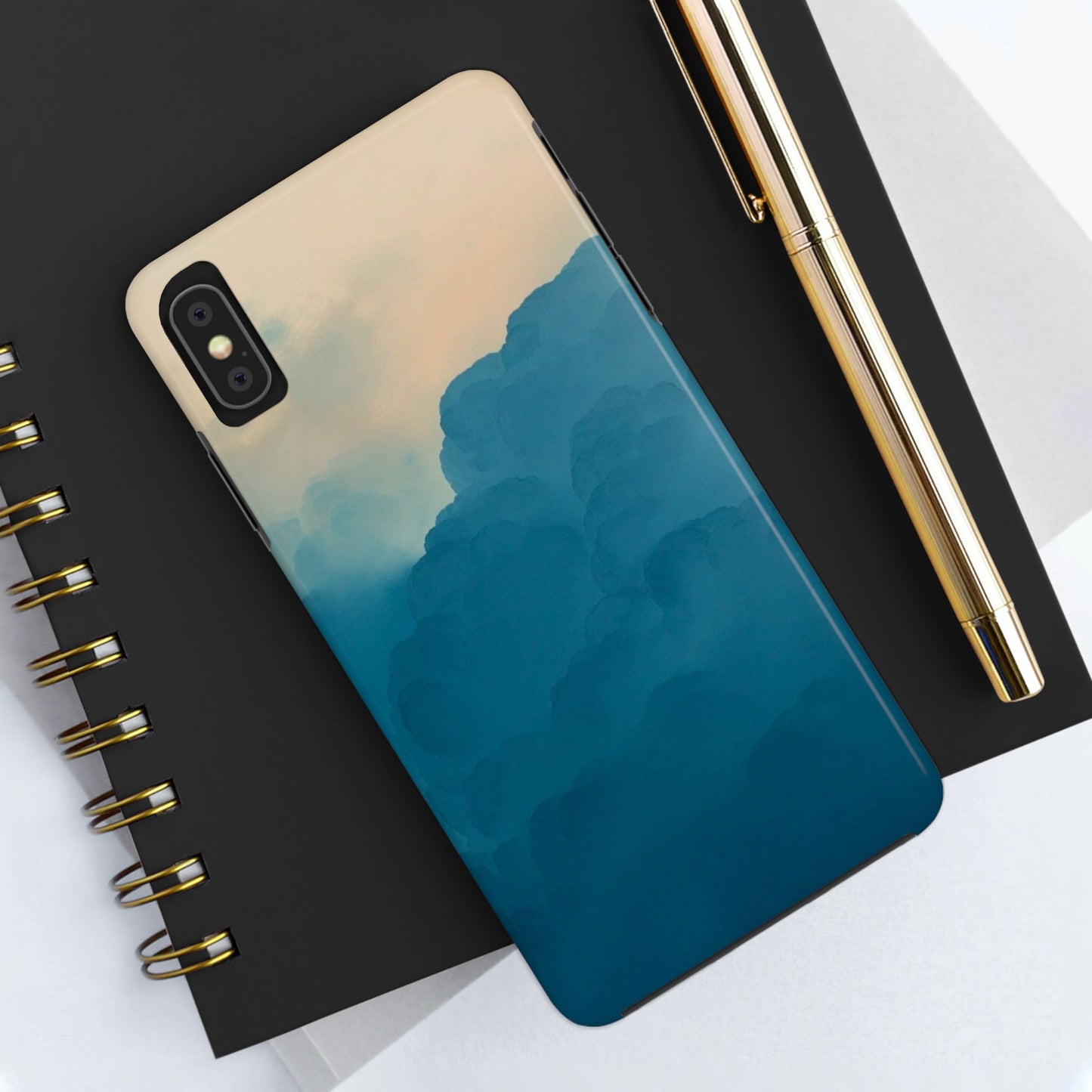 Serene Cloud Tough Phone Case - Durable Protection with Soothing Aesthetic