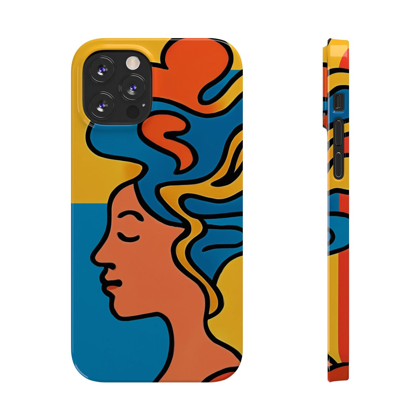 Stylish Slim Phone Cases with Colorful Abstract Design
