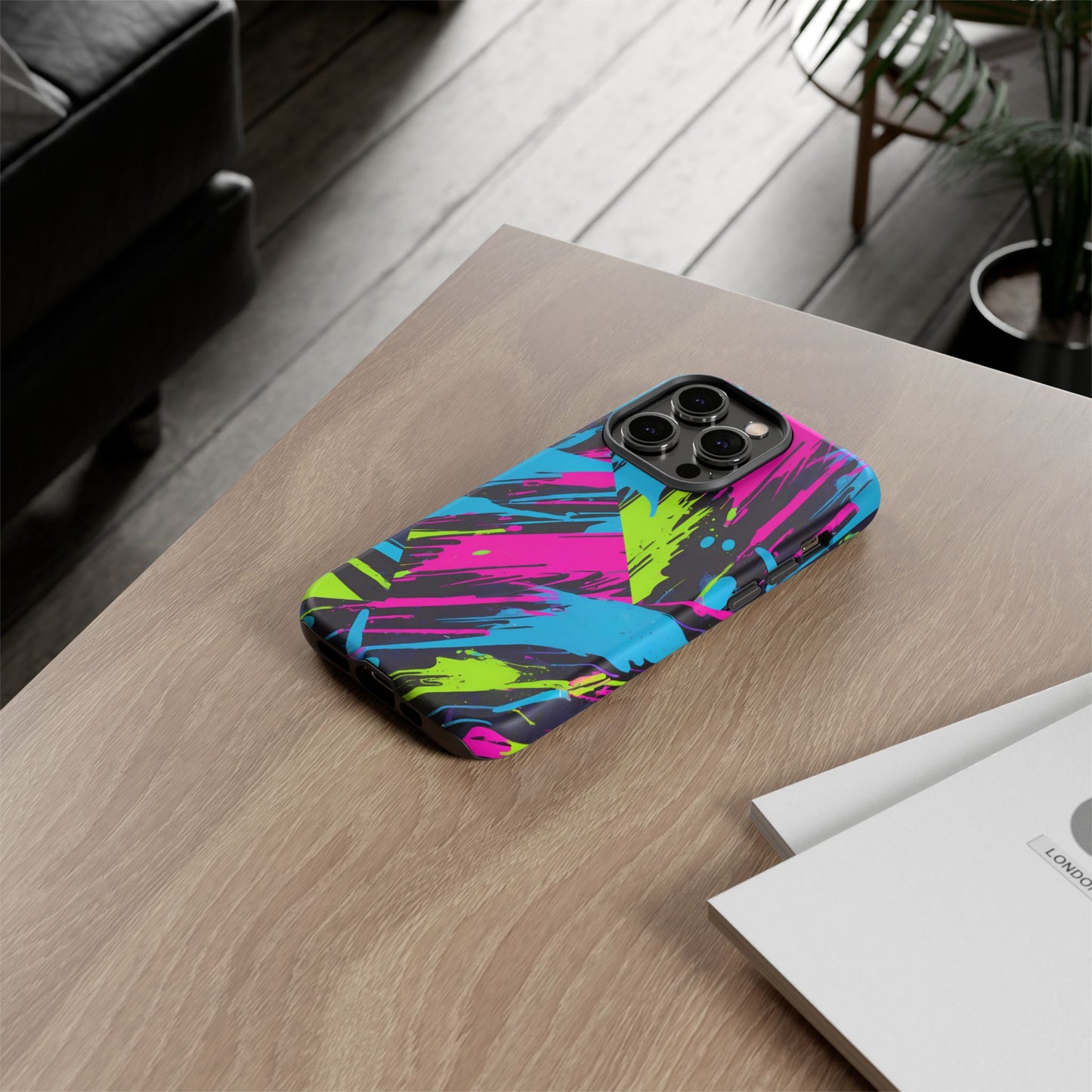 Vibrant Phone Case - Tough Cases with Bold Color Burst Design