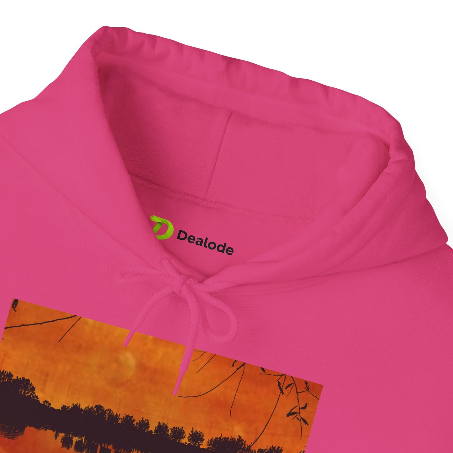 Sunset Reflection Hoodie - Cozy Unisex Heavy Blend™ Sweatshirt with Vibrant Nature Design