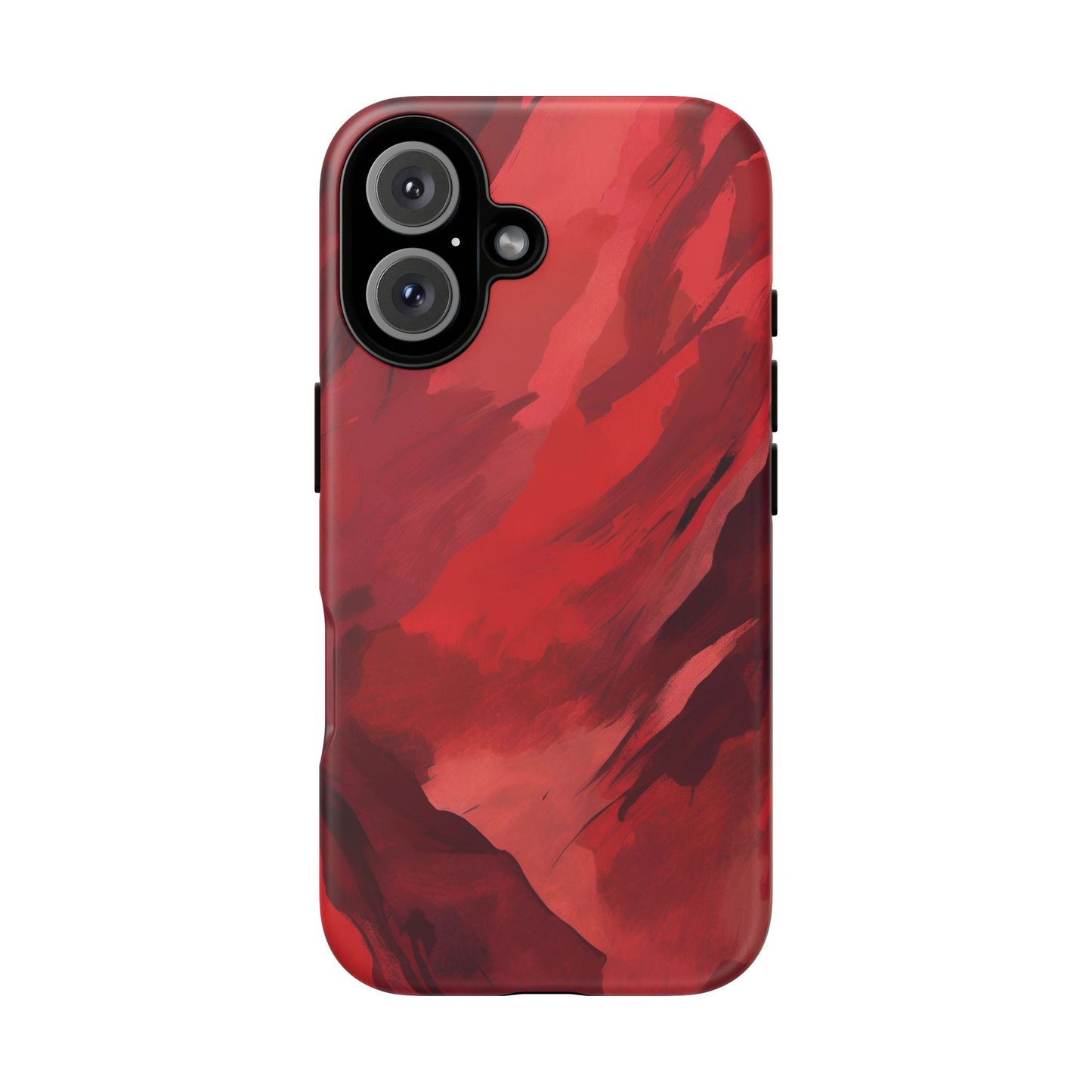 Bold Red Abstract Phone Case - Stylish Protection for Your Phone