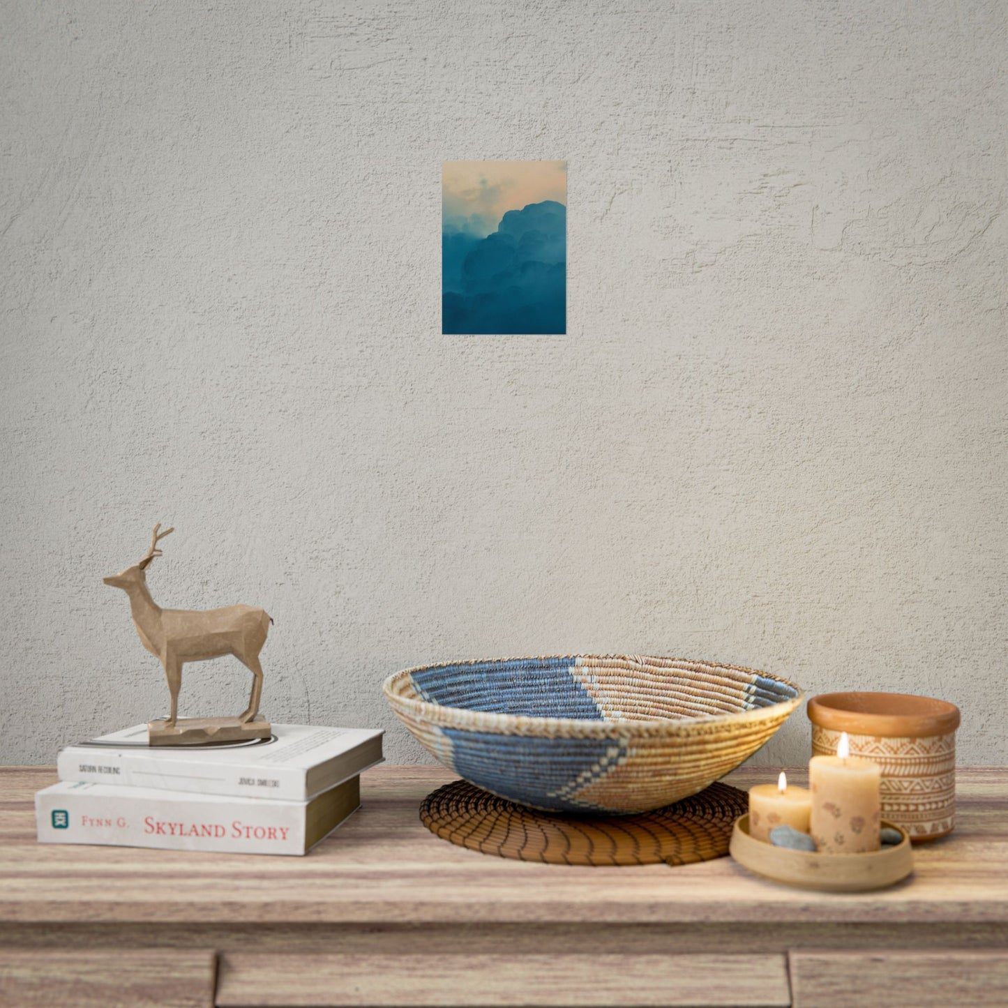 Tranquil Cloudscape Rolled Poster - Perfect for Home Décor and Relaxation
