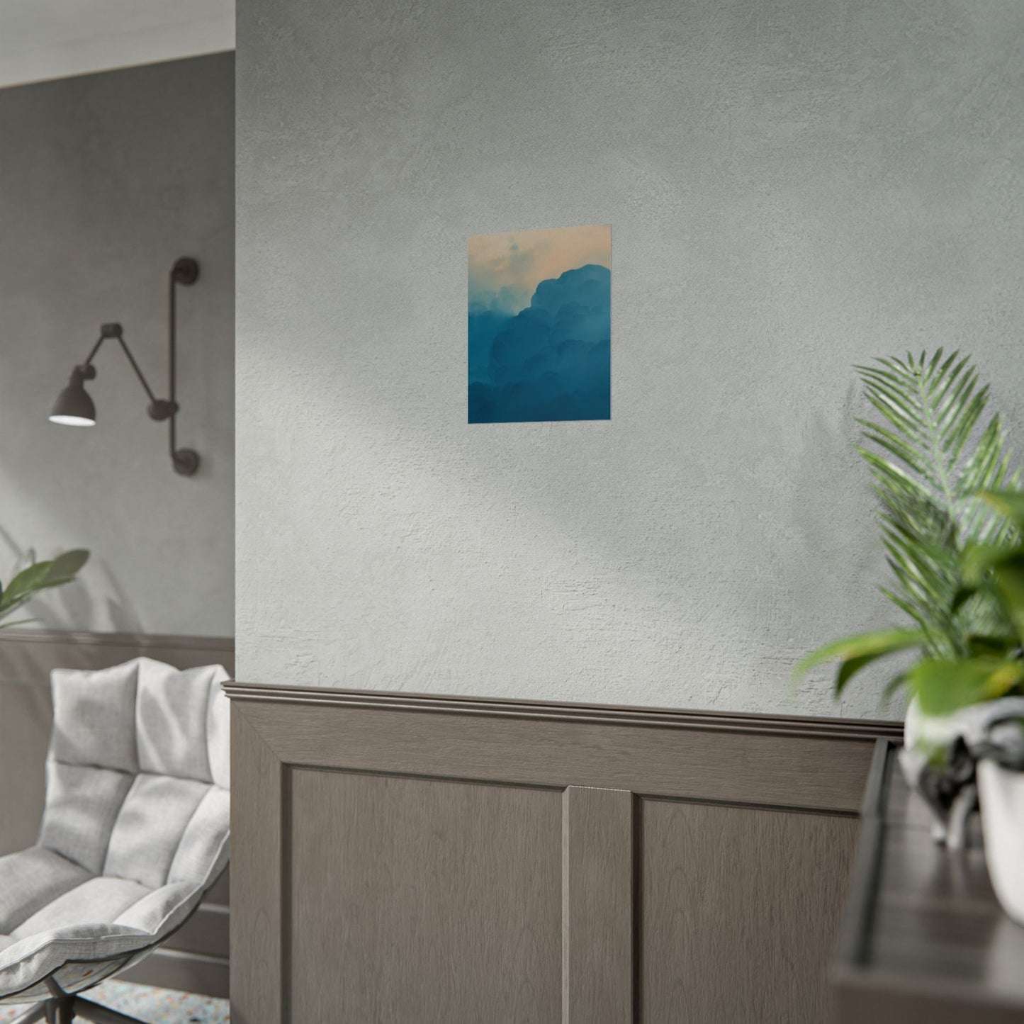 Tranquil Cloudscape Rolled Poster - Perfect for Home Décor and Relaxation