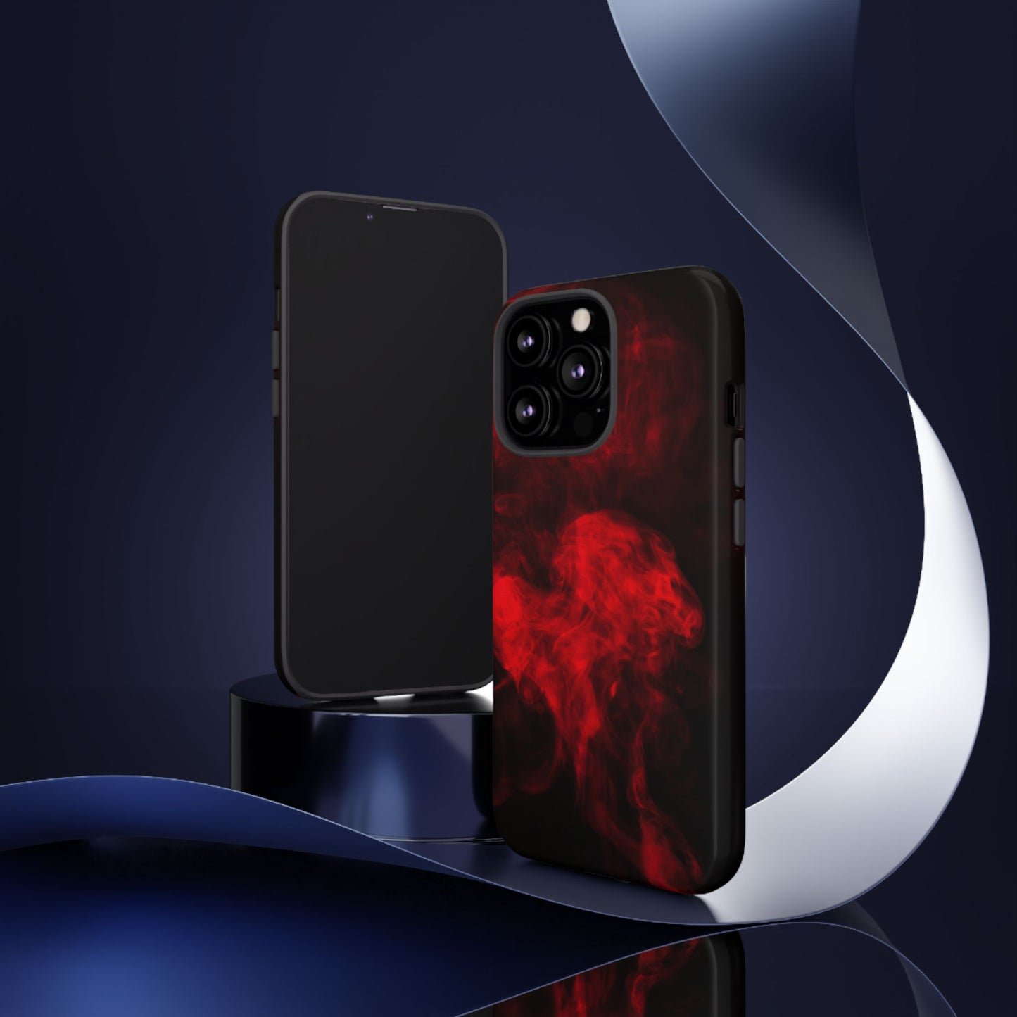 Bold Red Smoke Phone Case – Tough Cases for Protection and Style